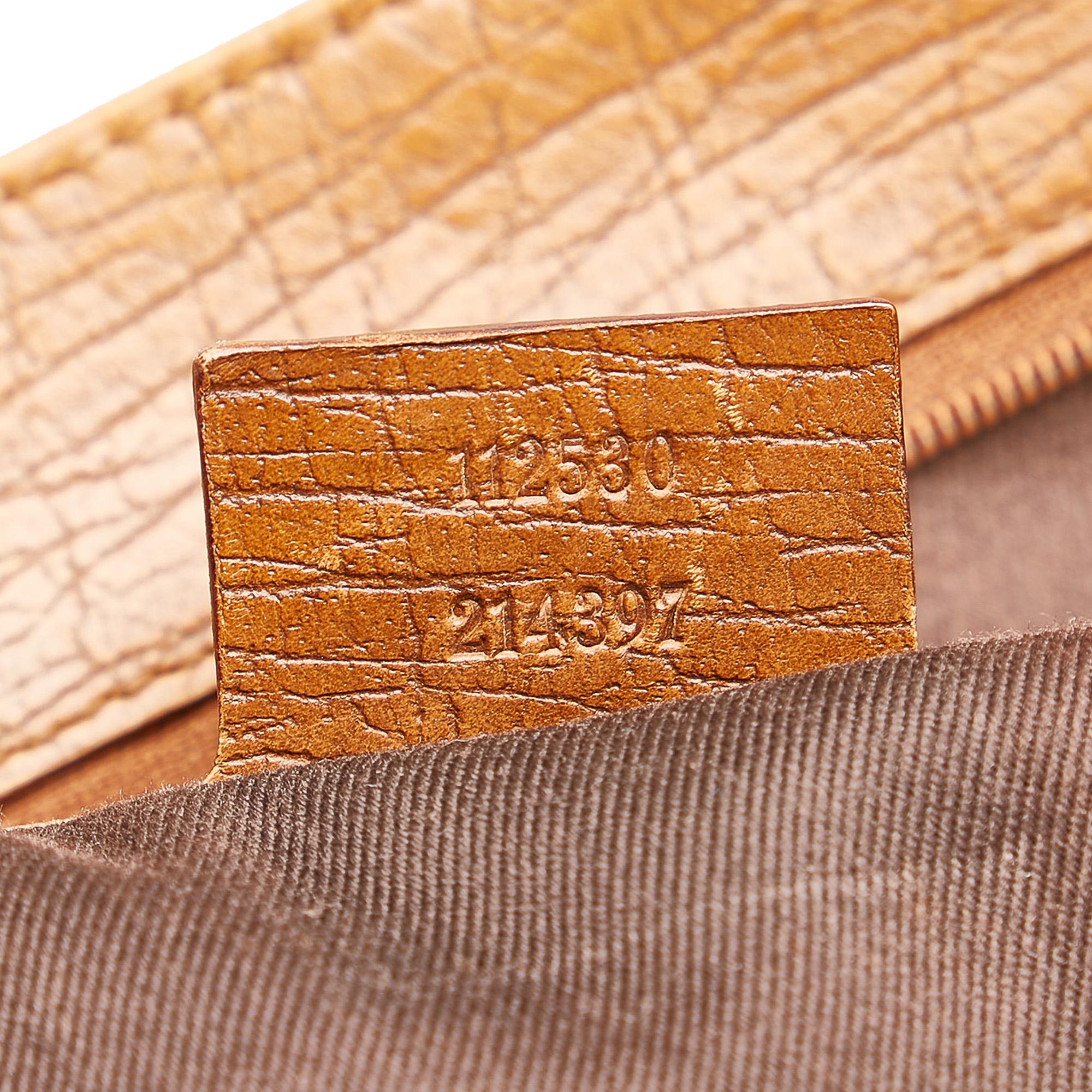 Gucci GG Canvas Bamboo Tote Bag (SHG-31006)