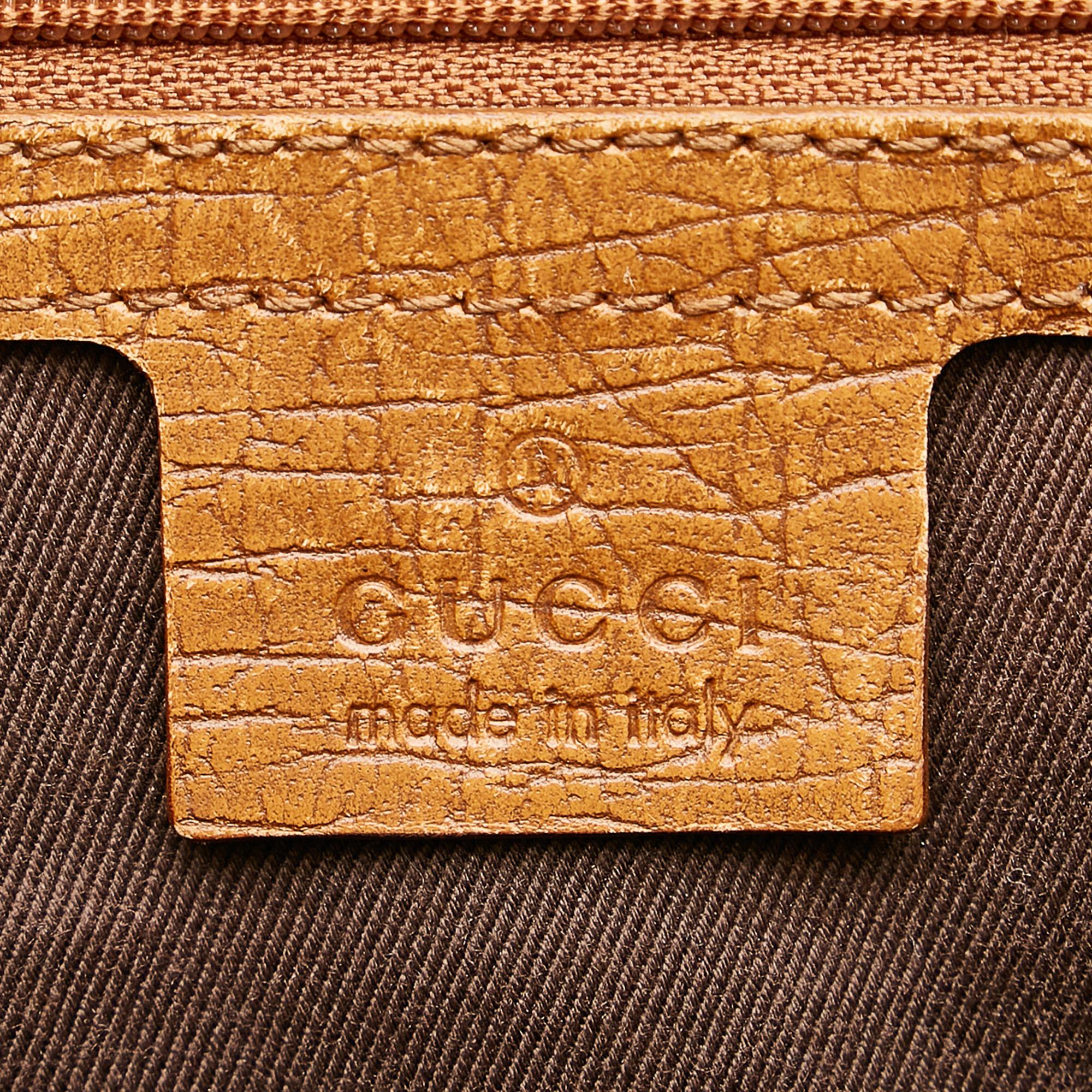 Gucci GG Canvas Bamboo Tote Bag (SHG-31006)