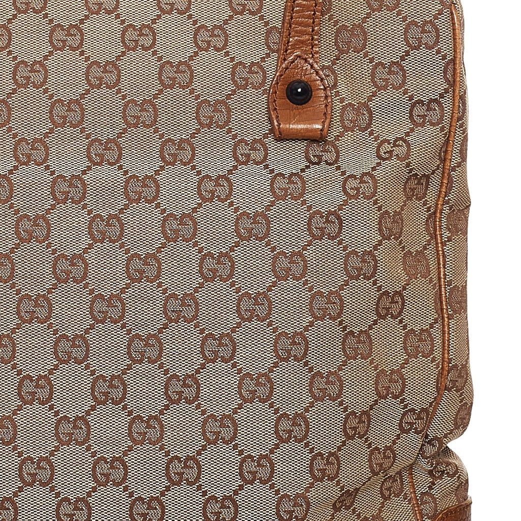 Gucci GG Canvas Bamboo Tote Bag (SHG-33354)