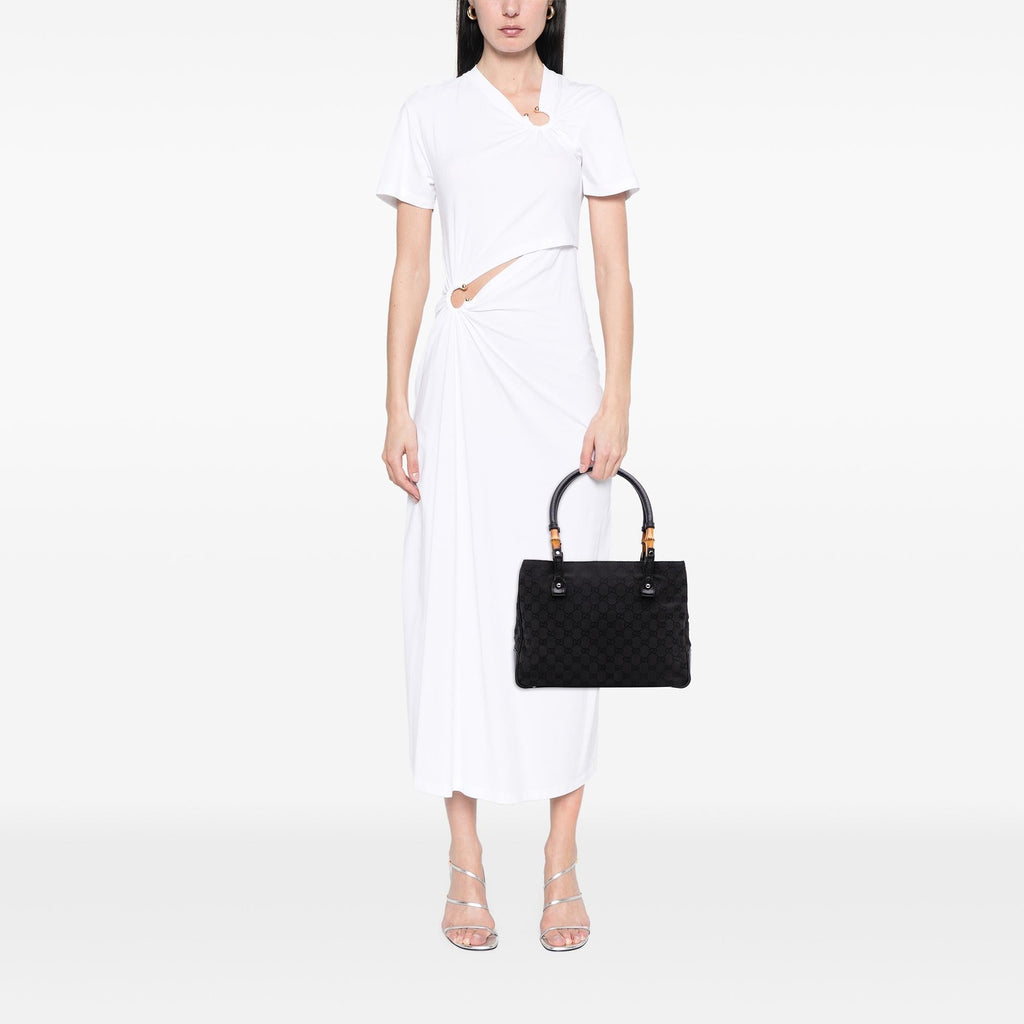 Gucci GG Canvas Bamboo Tote