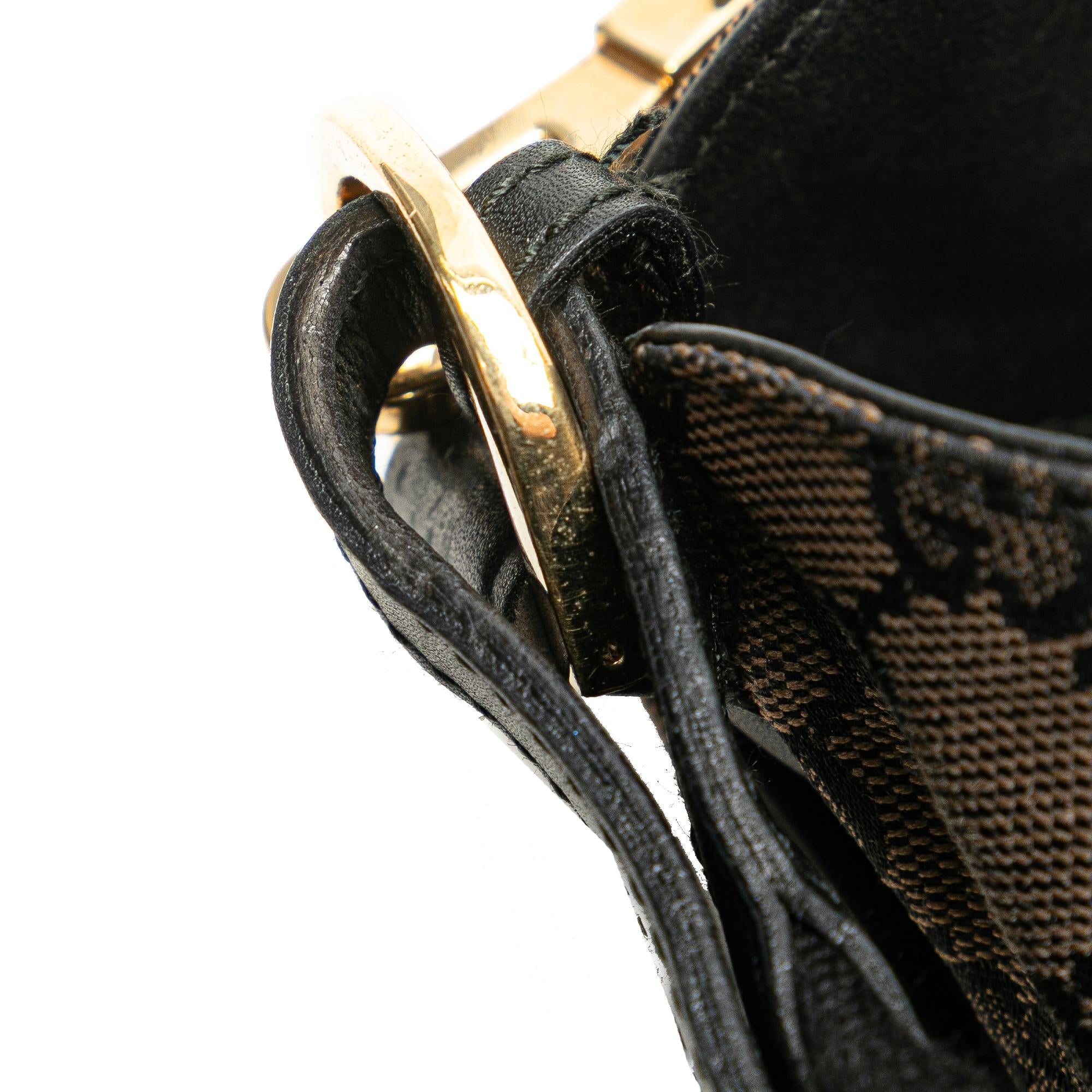 Gucci GG Canvas Bamboo Web Satchel