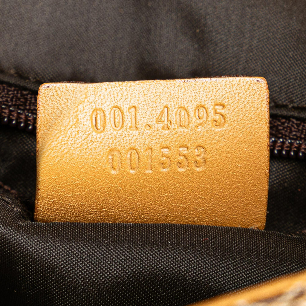 Gucci GG Canvas Bamboo Web Satchel