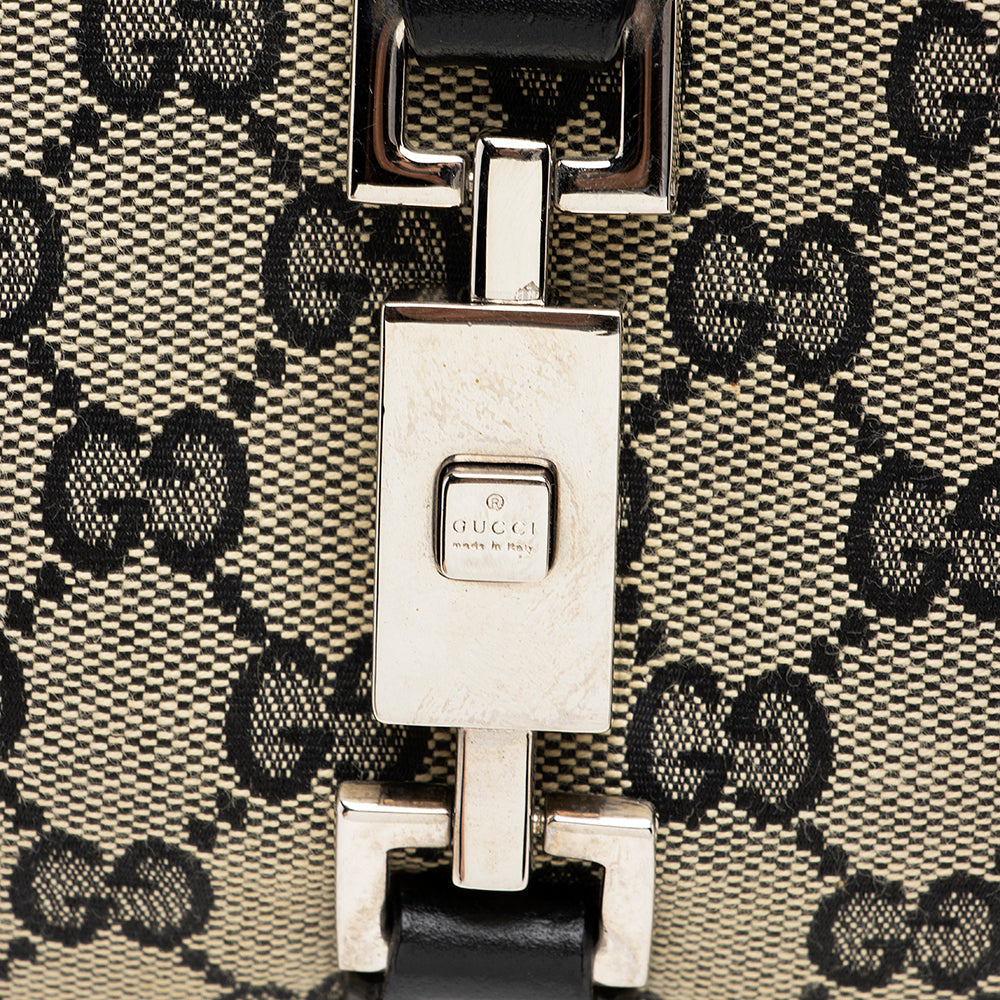 Gucci Gucci Canvas Bardot Satchel (SHF-18166)