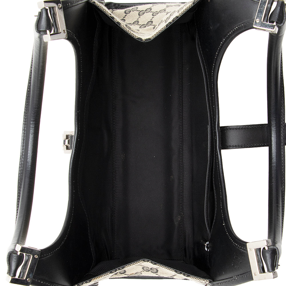 Gucci Gucci Canvas Bardot Satchel (SHF-18166)