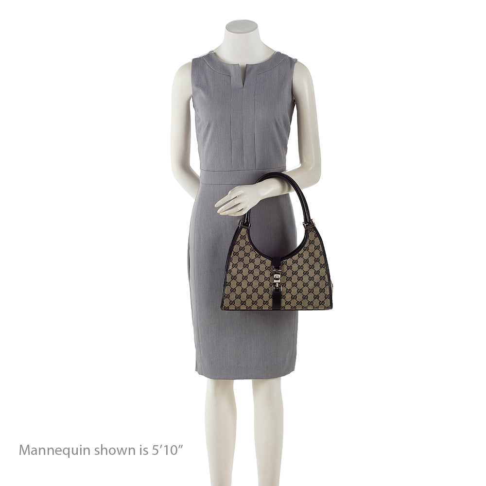 Gucci Gucci Canvas Bardot Satchel (SHF-18166)