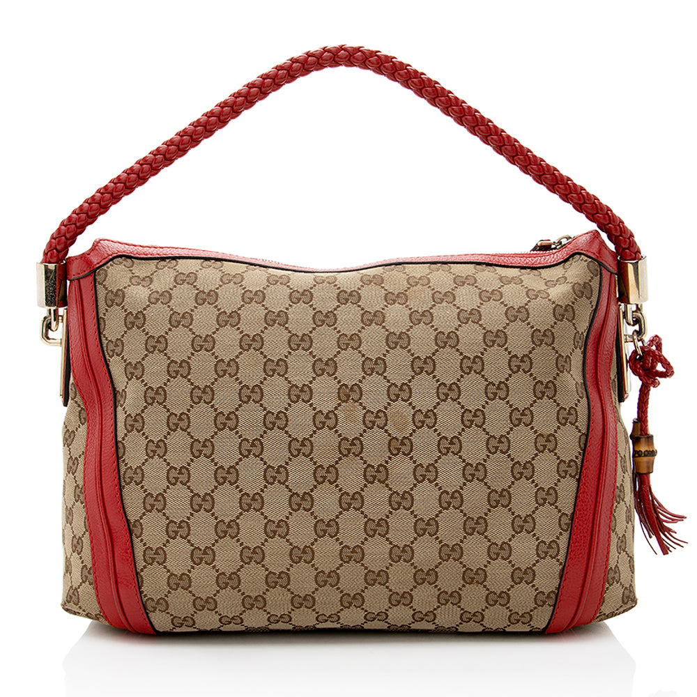 Gucci Gucci Canvas Bella Medium Hobo (SHF-17542)