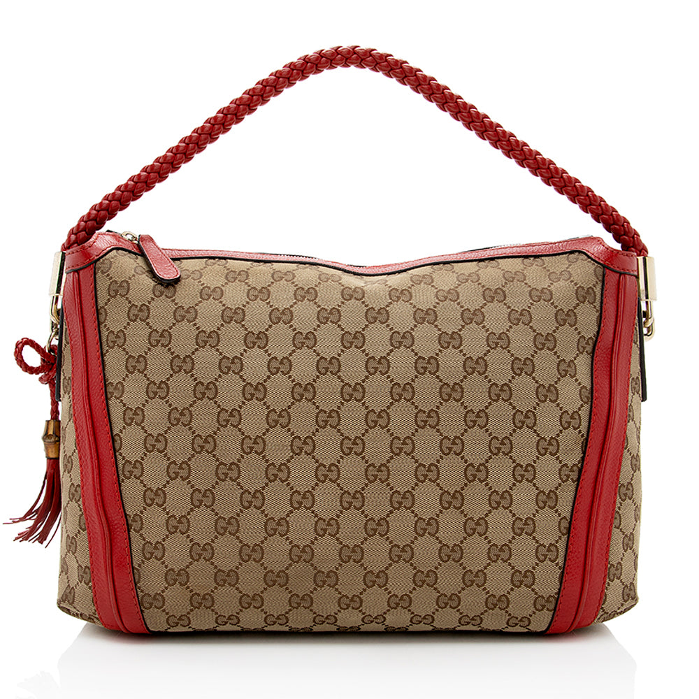 Gucci Gucci Canvas Bella Medium Hobo (SHF-17542)