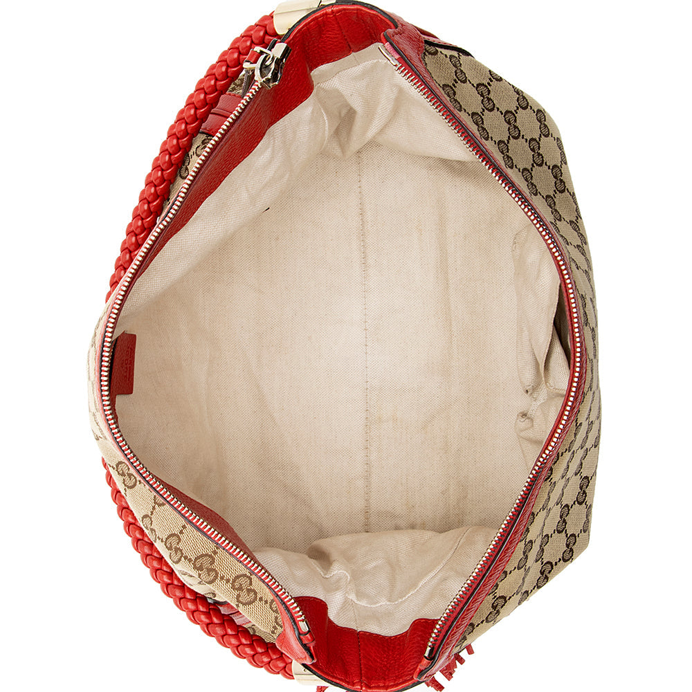 Gucci Gucci Canvas Bella Medium Hobo (SHF-17542)