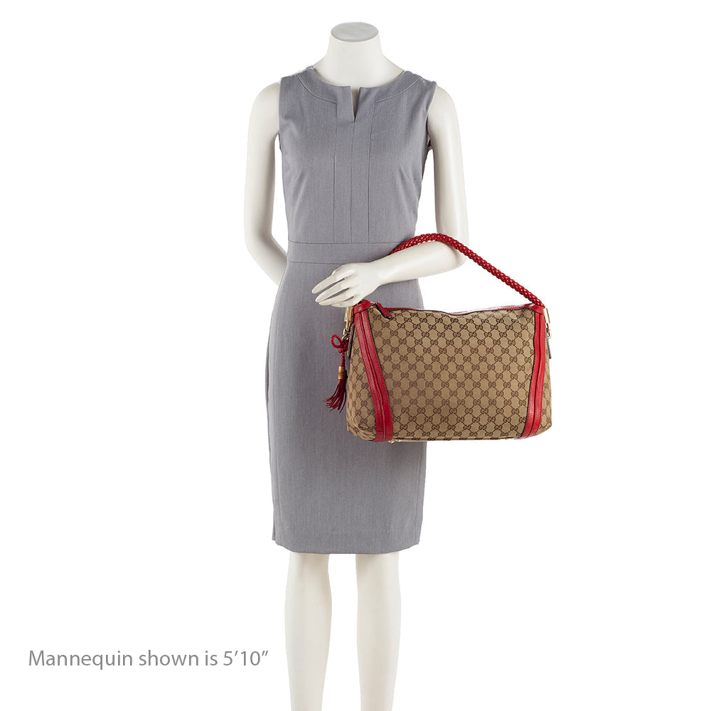 Gucci Gucci Canvas Bella Medium Hobo (SHF-17542)