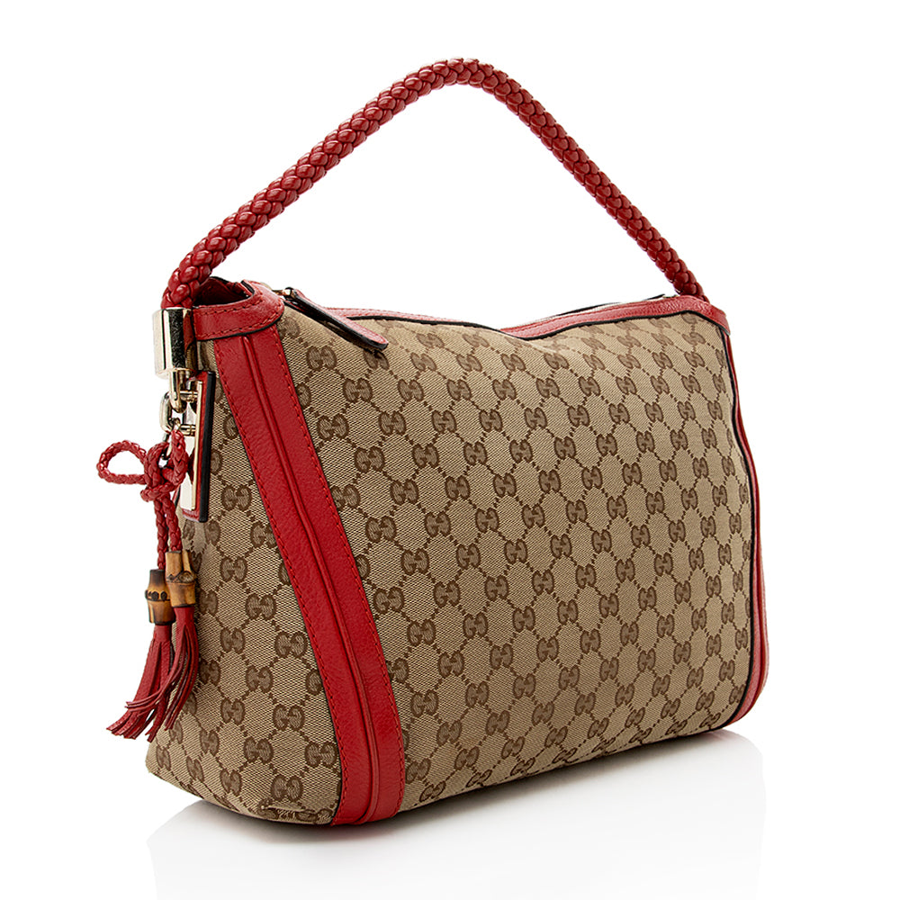 Gucci Gucci Canvas Bella Medium Hobo (SHF-17542)