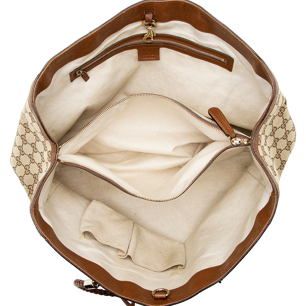 Gucci GG Canvas Bella Medium Tote (SHF-19775)