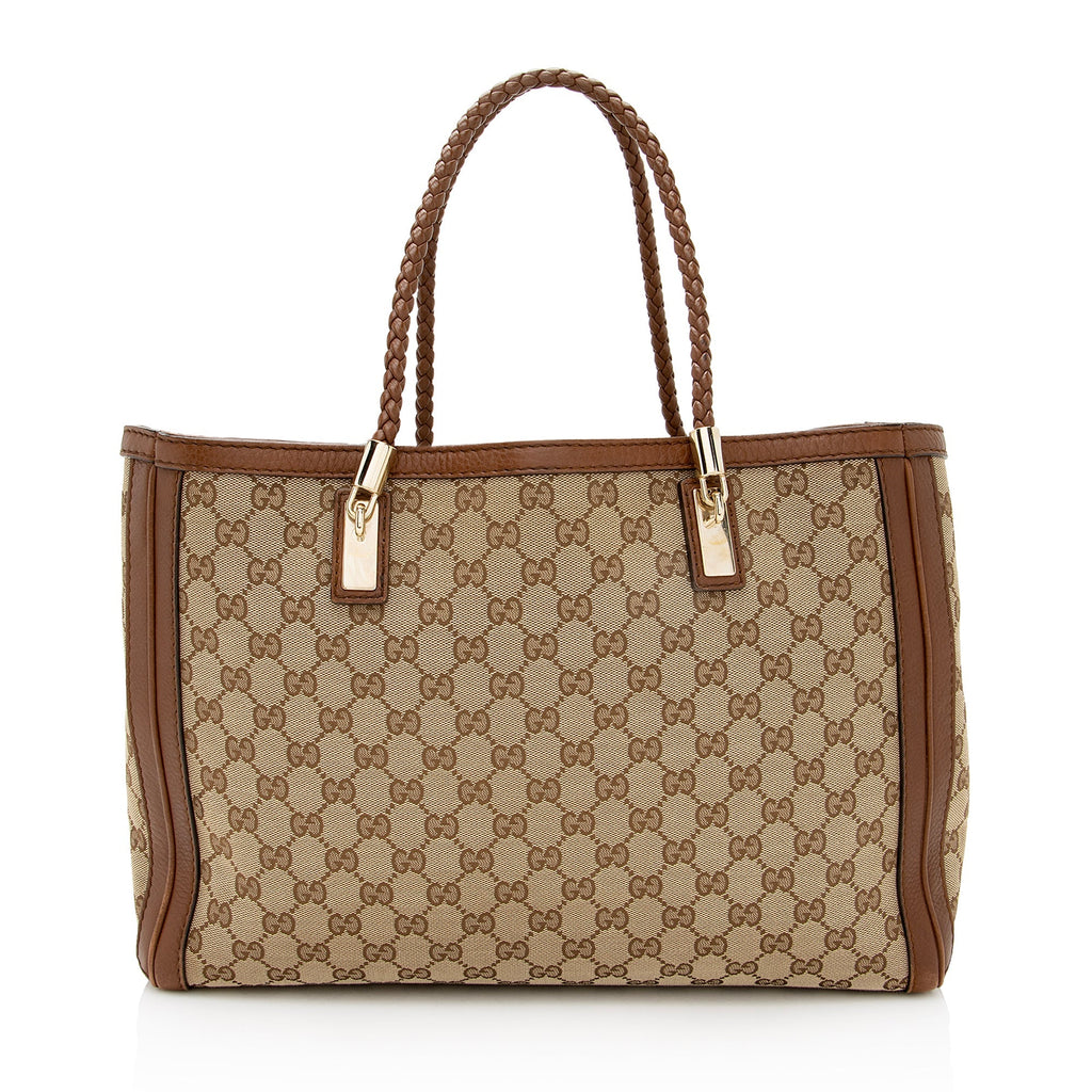 Gucci GG Canvas Bella Medium Tote (SHF-22813)