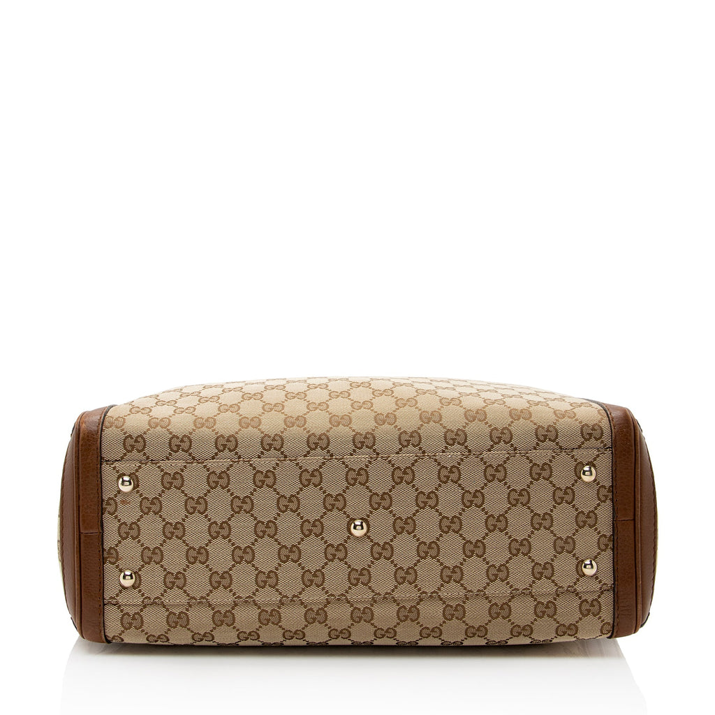 Gucci GG Canvas Bella Medium Tote (SHF-22813)
