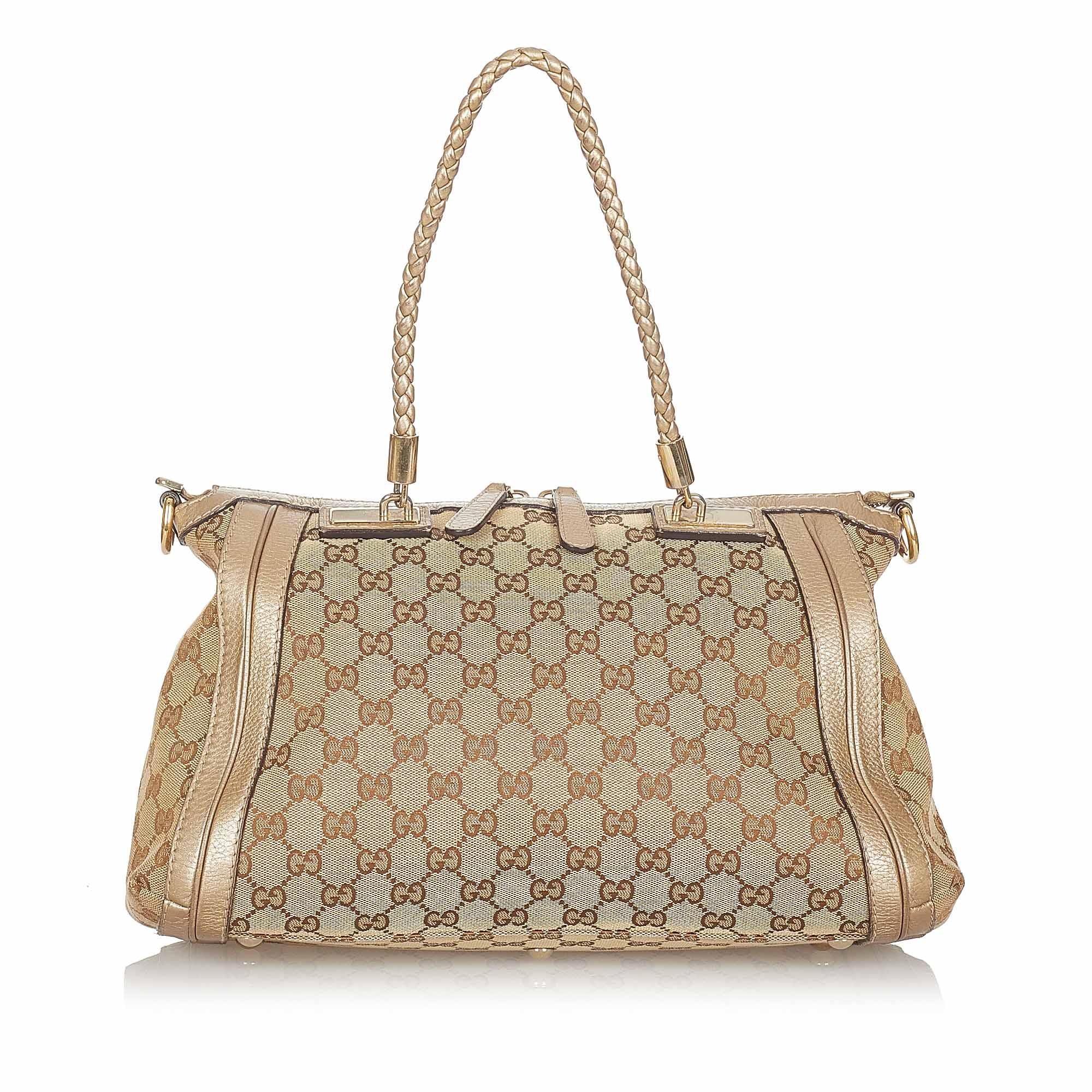 Gucci Gucci Canvas Bella Satchel (SHG-23342)