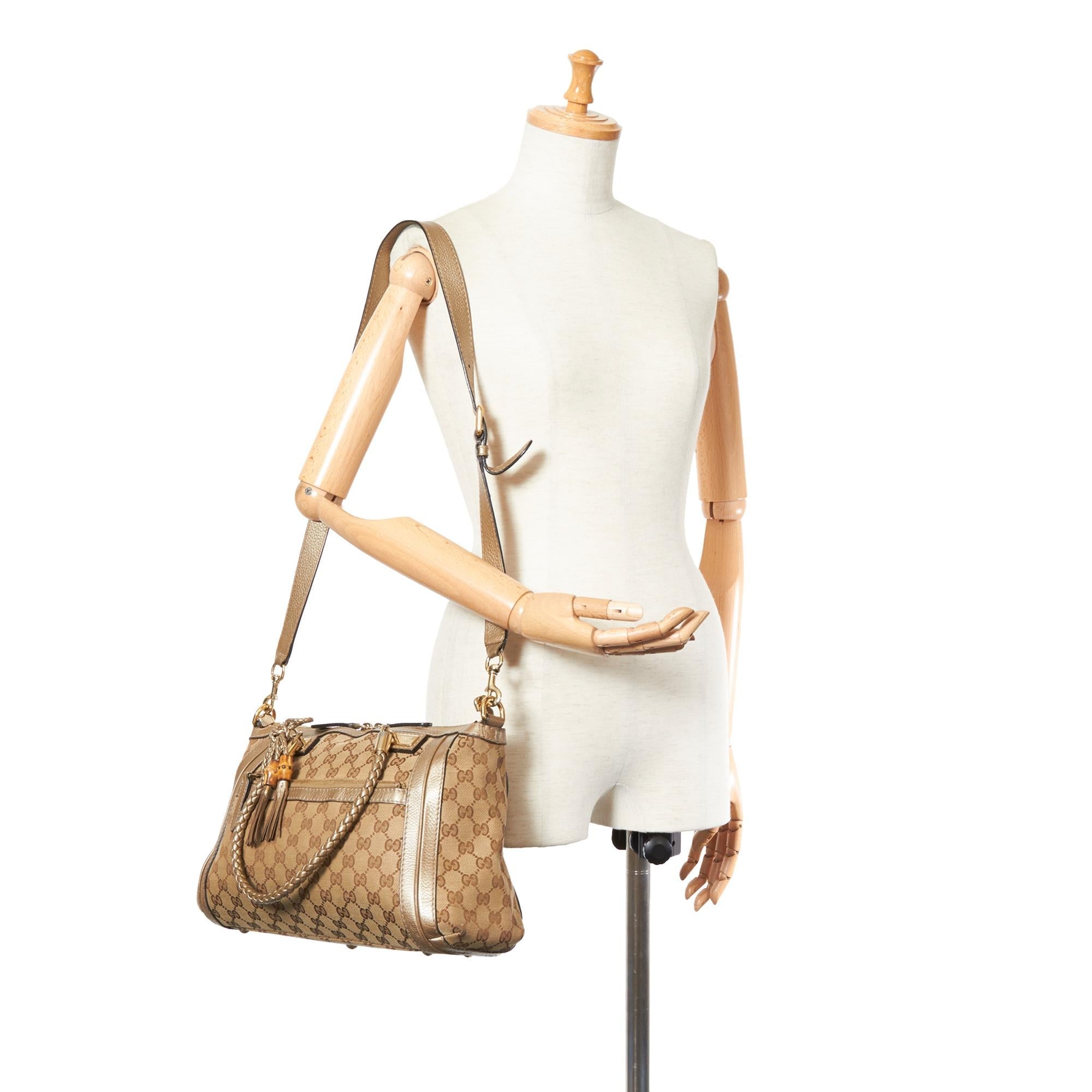 Gucci Gucci Canvas Bella Satchel (SHG-23342)