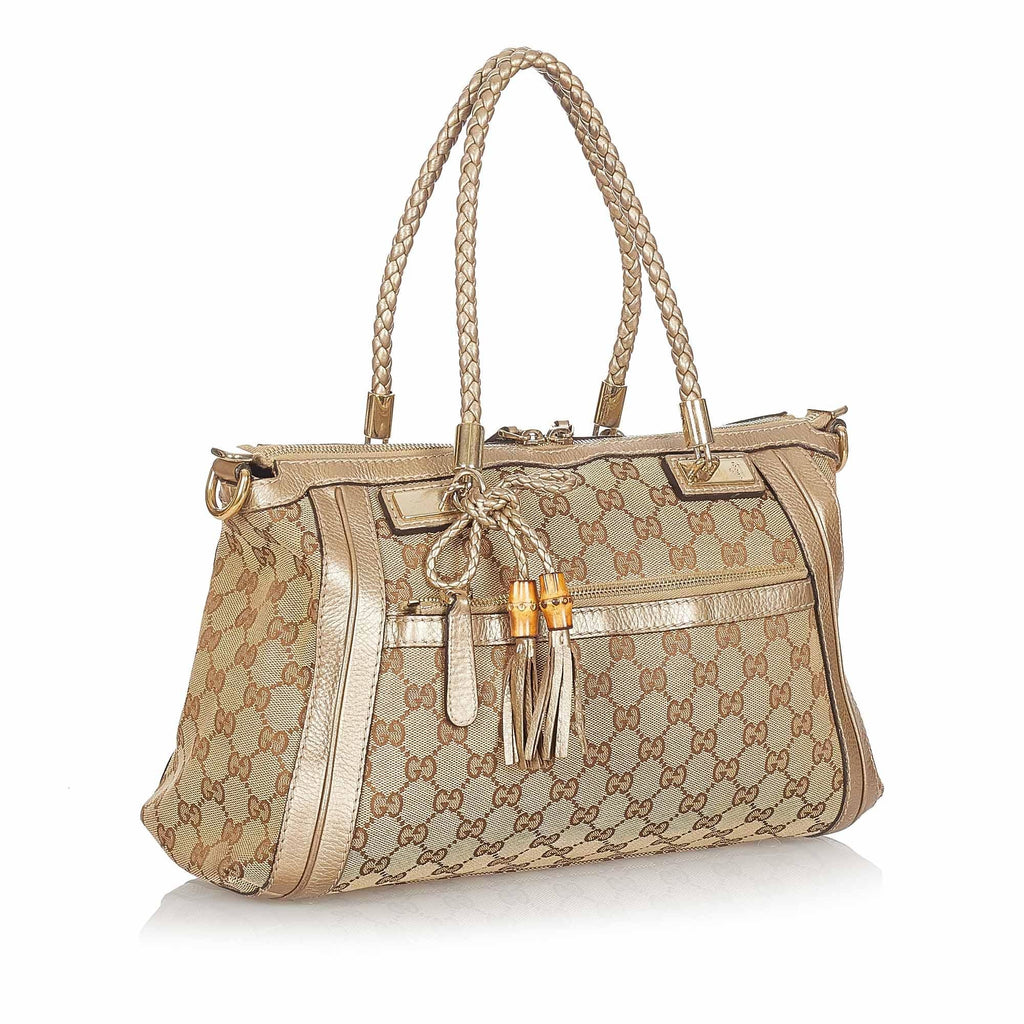 Gucci Gucci Canvas Bella Satchel (SHG-23342)