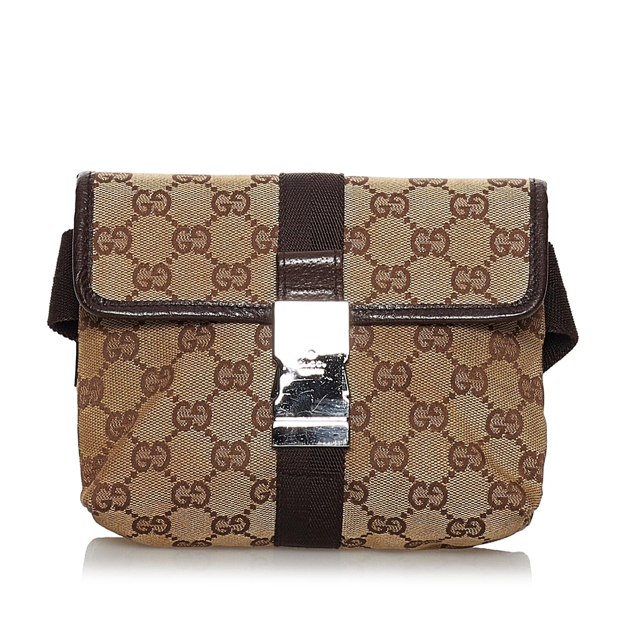 Gucci Gucci Canvas Belt Bag (SHG-29731)