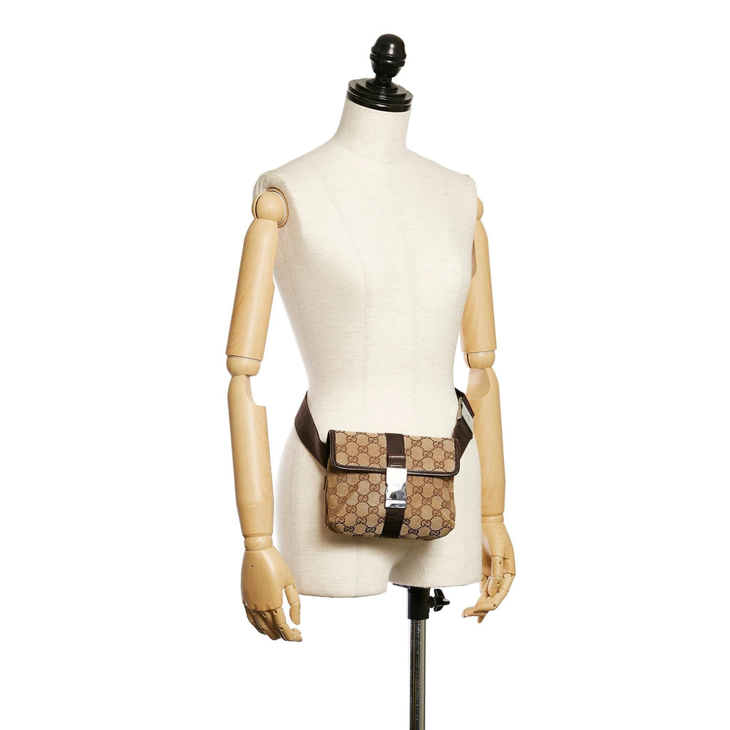 Gucci Gucci Canvas Belt Bag (SHG-29731)
