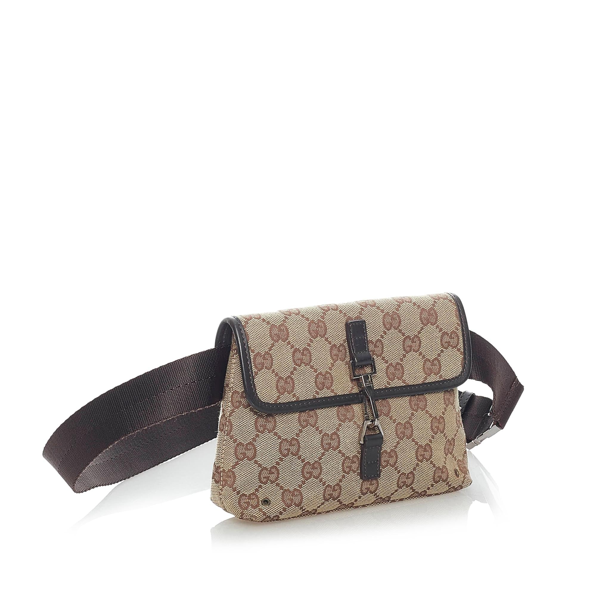 Gucci Gucci Canvas Belt Bag (SHG-33067)