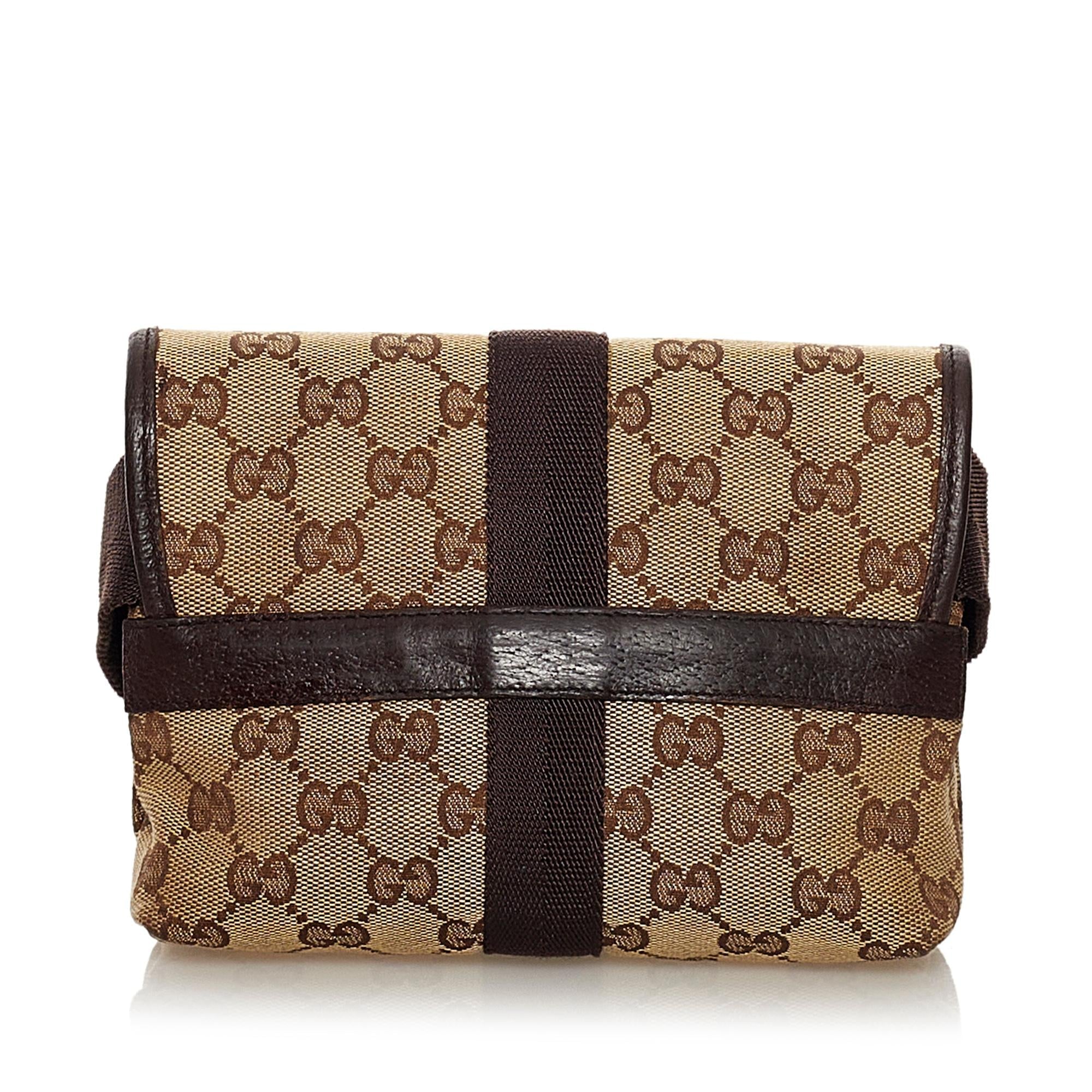 Gucci Gucci Canvas Belt Bag (SHG-33561)