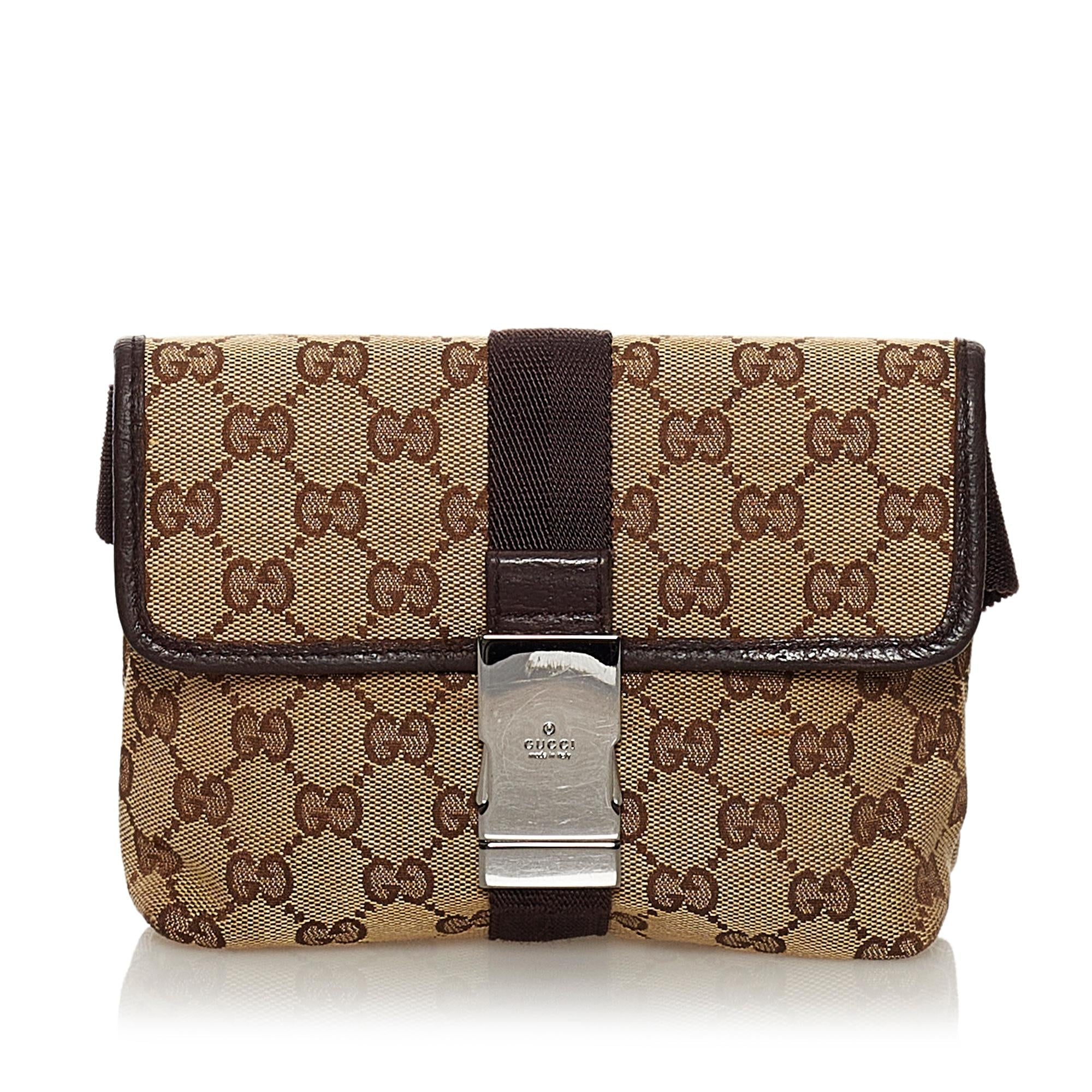 Gucci Gucci Canvas Belt Bag (SHG-33561)