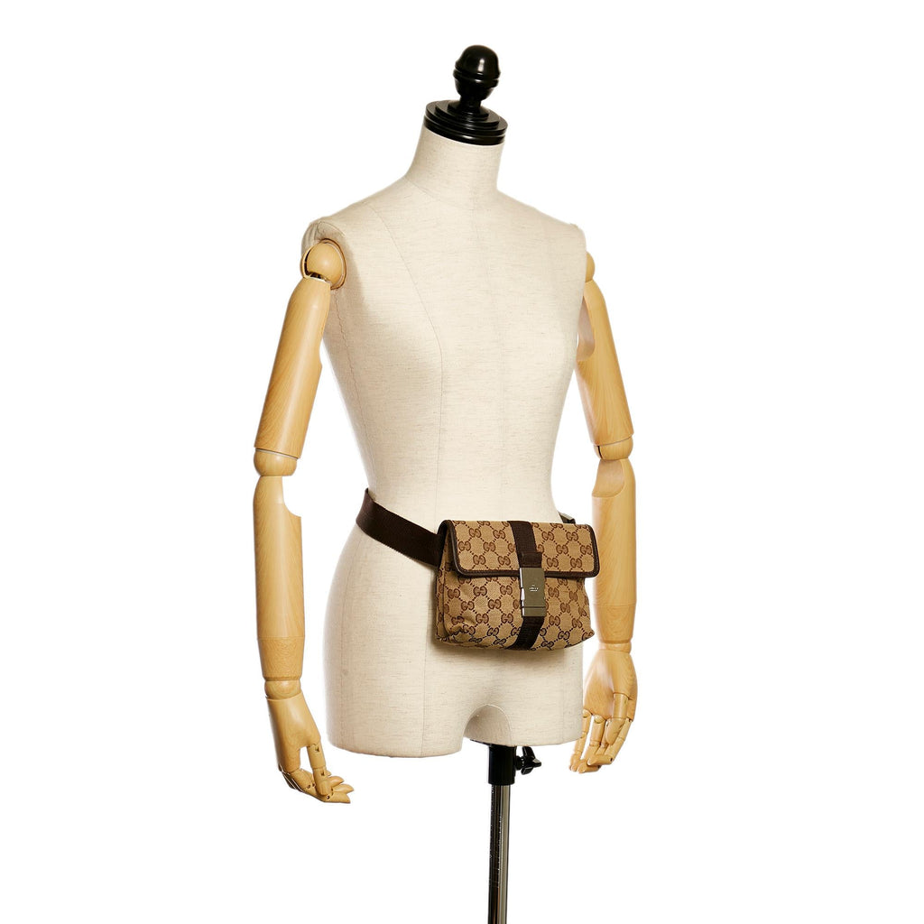 Gucci Gucci Canvas Belt Bag (SHG-33561)