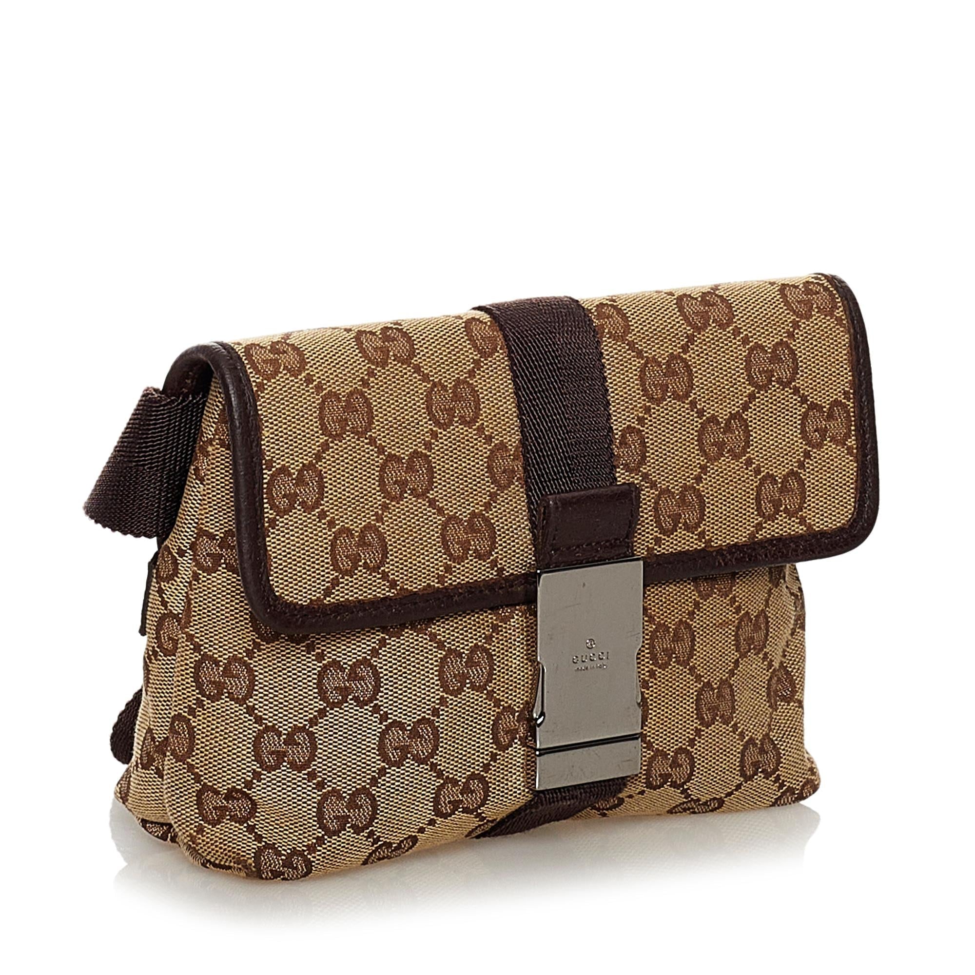 Gucci Gucci Canvas Belt Bag (SHG-33561)
