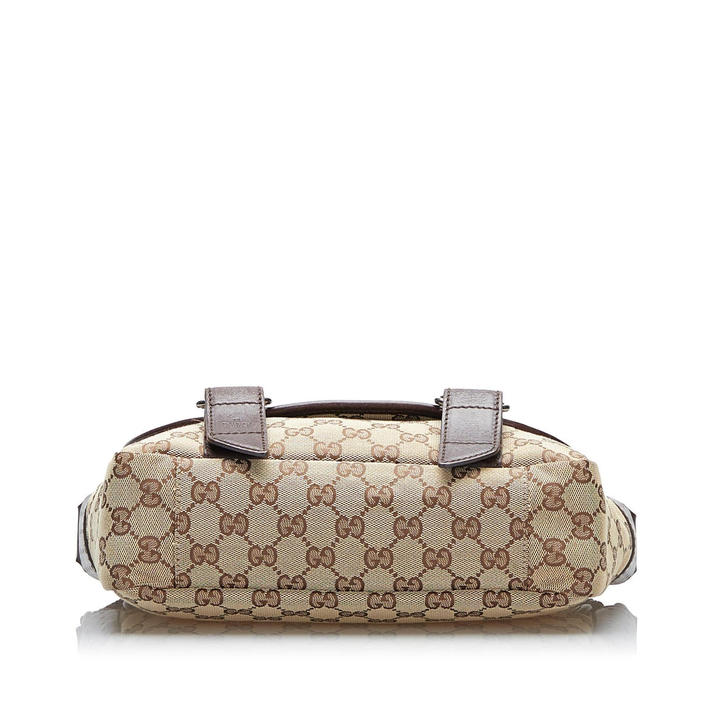 Gucci GG Canvas Belt Flap Messenger (SHG-gesAaY)