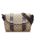 Gucci GG Canvas Belt Flap Messenger (SHG-gesAaY)