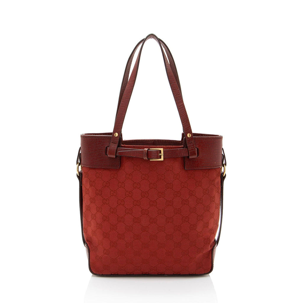 Gucci GG Canvas Belted Tote