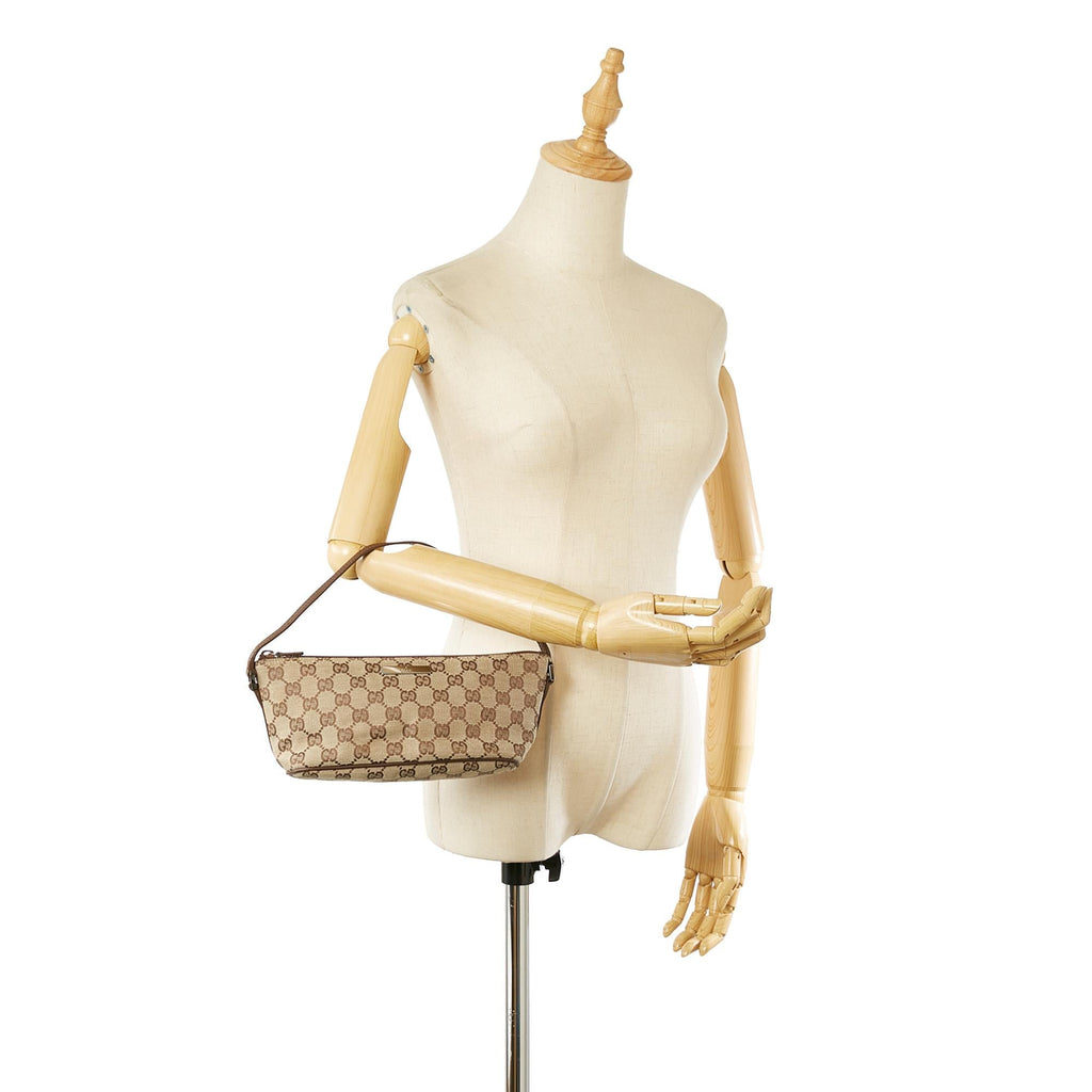 Gucci Gucci Canvas Boat Baguette (SHG-23221)