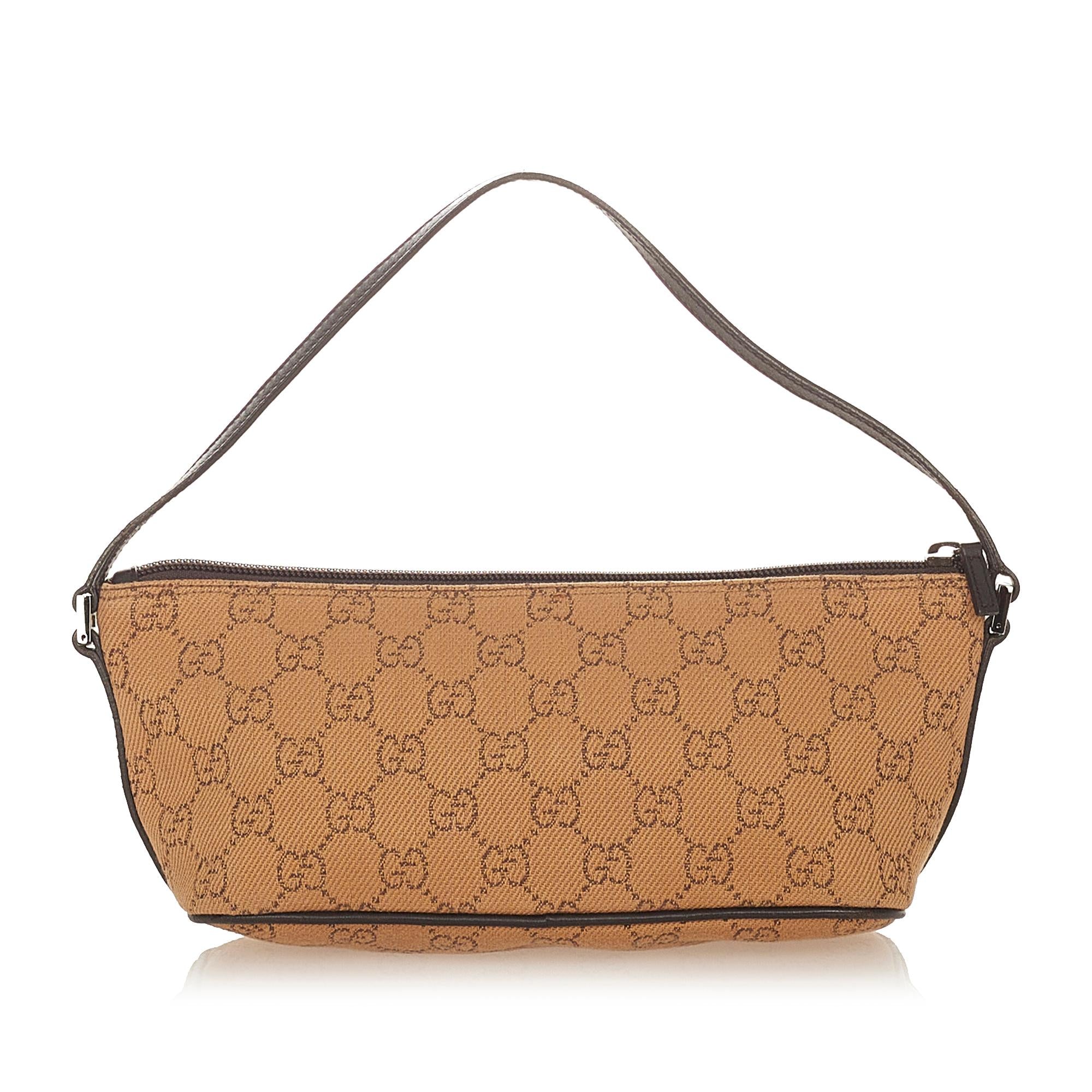 Gucci Gucci Canvas Boat Baguette (SHG-24580)