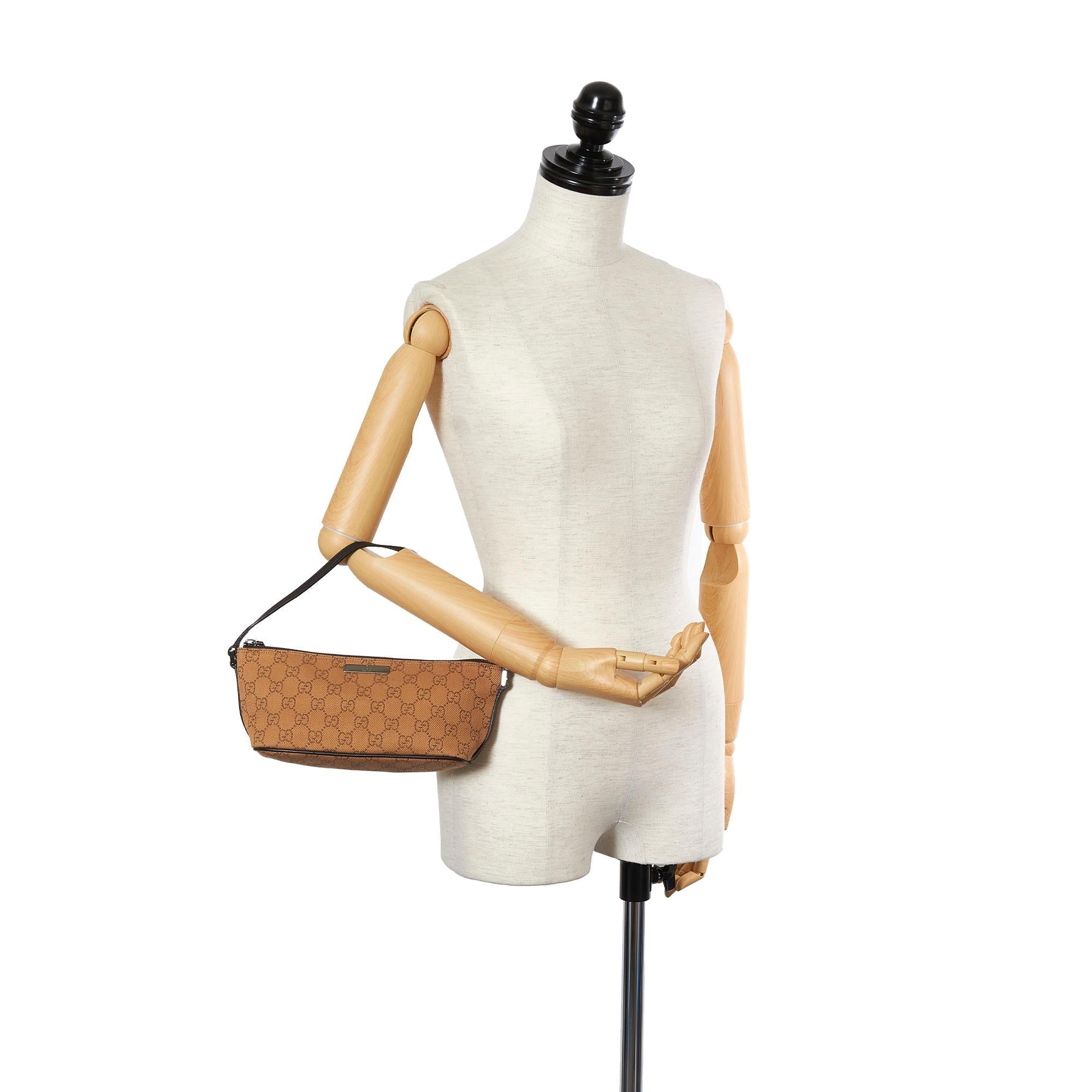 Gucci Gucci Canvas Boat Baguette (SHG-24580)