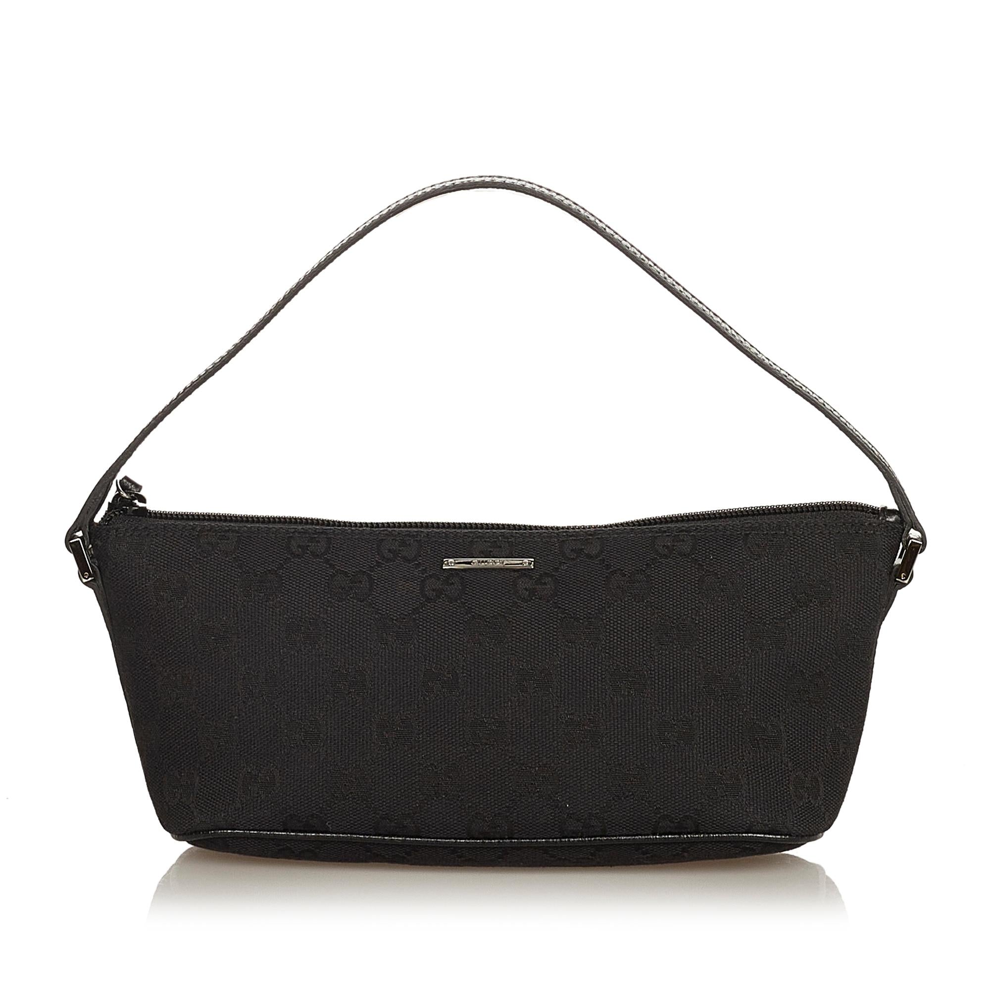 Gucci Gucci Canvas Boat Baguette (SHG-25156)