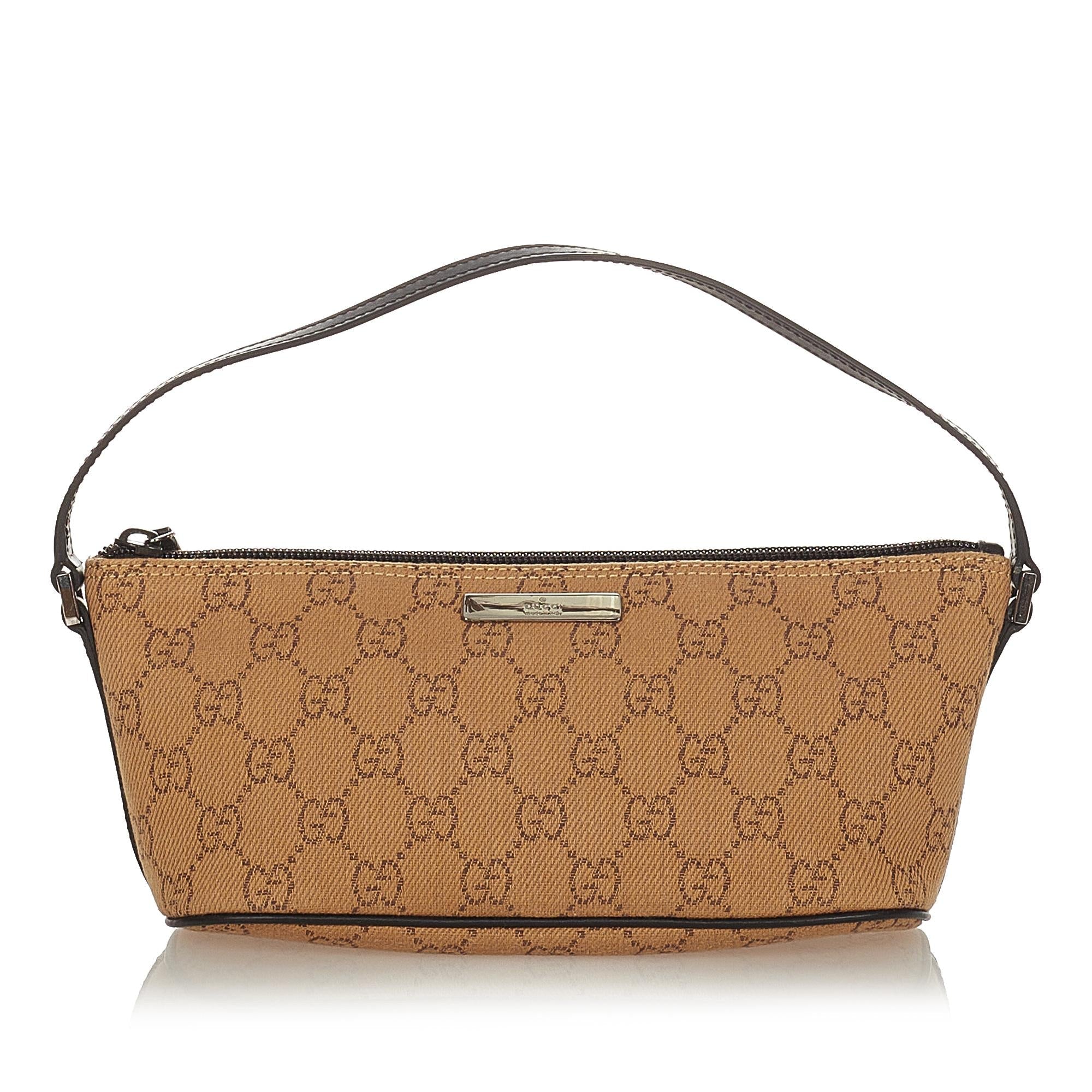 Gucci Gucci Canvas Boat Baguette (SHG-25344)