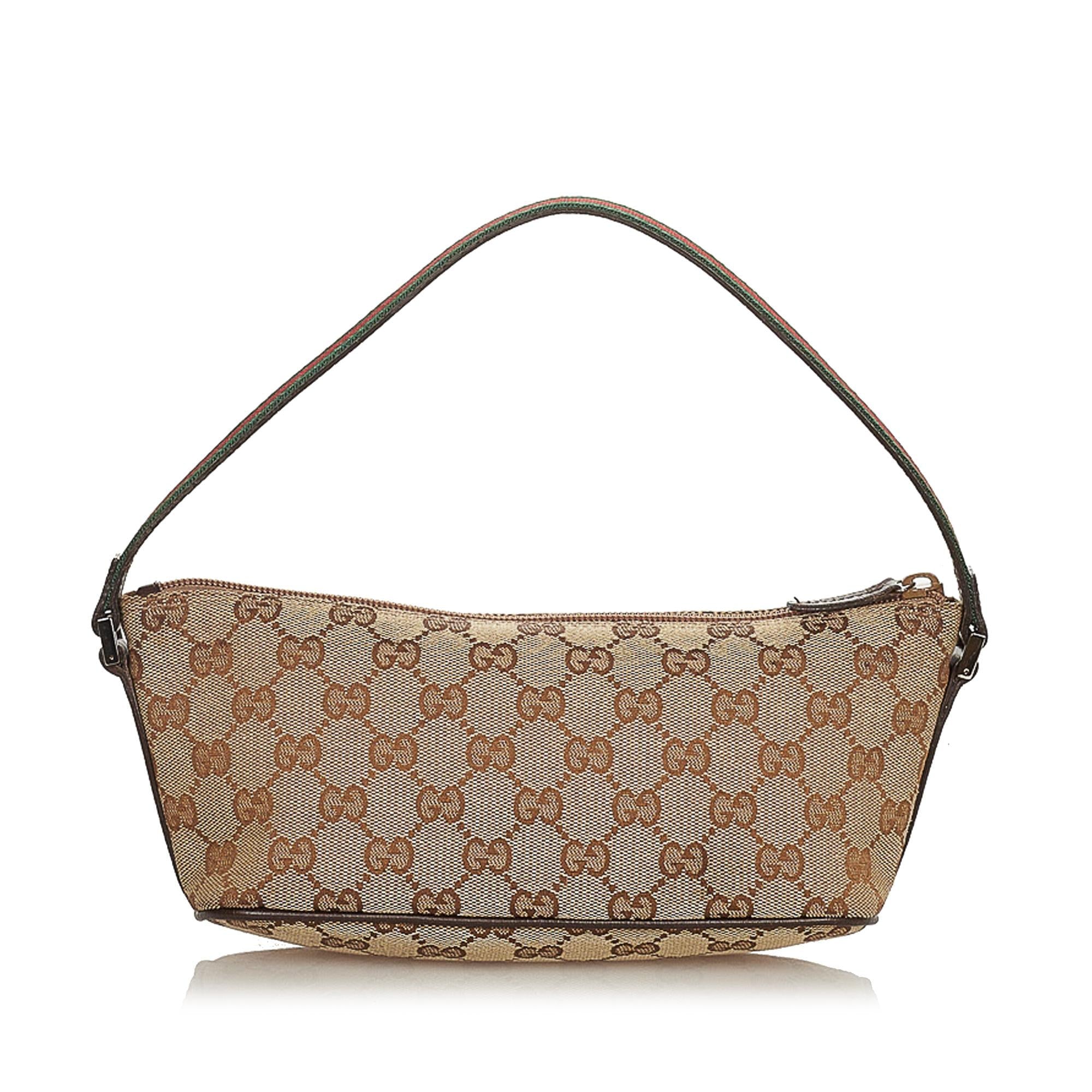 Gucci Gucci Canvas Boat Baguette (SHG-26182)