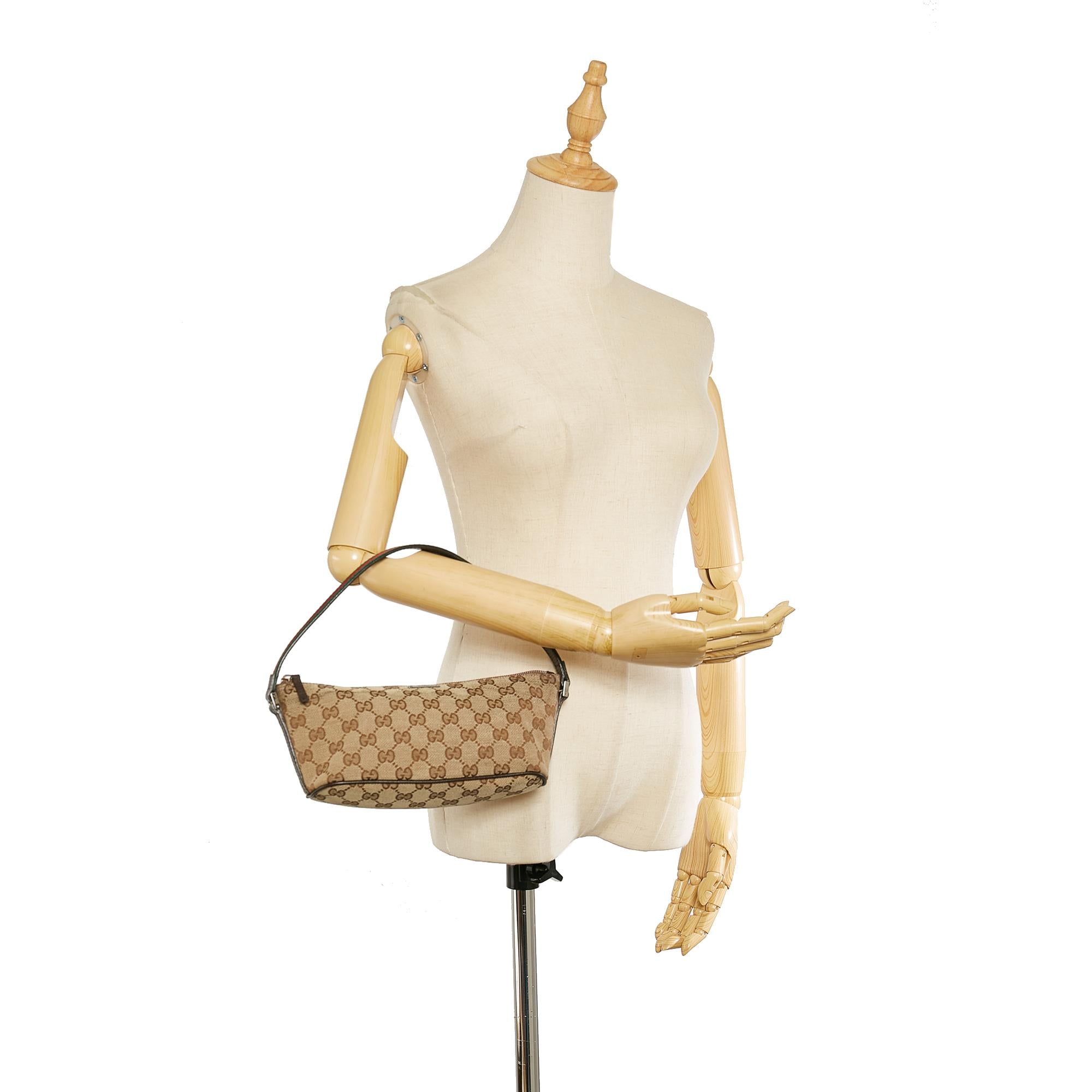 Gucci Gucci Canvas Boat Baguette (SHG-26182)