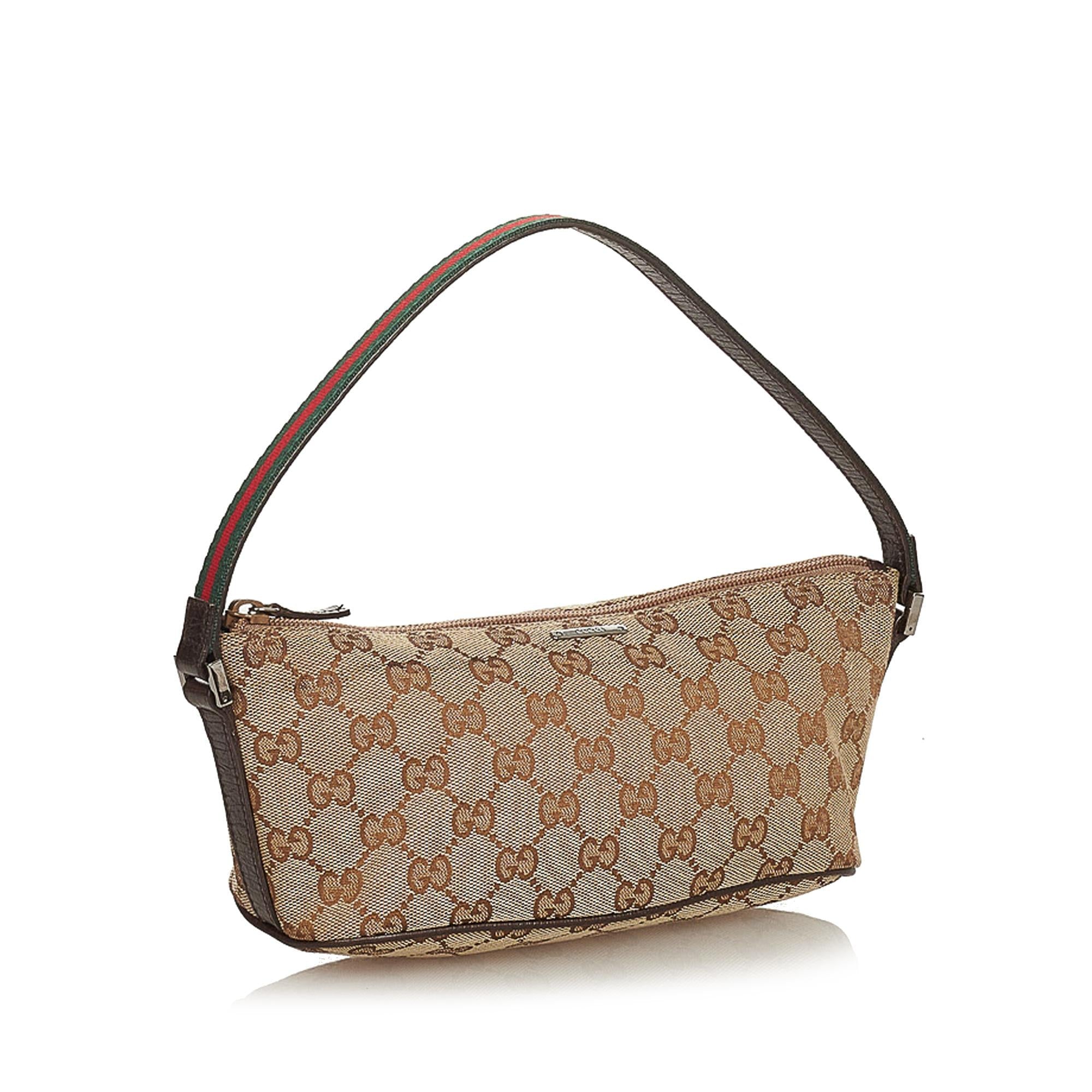 Gucci Gucci Canvas Boat Baguette (SHG-26182)