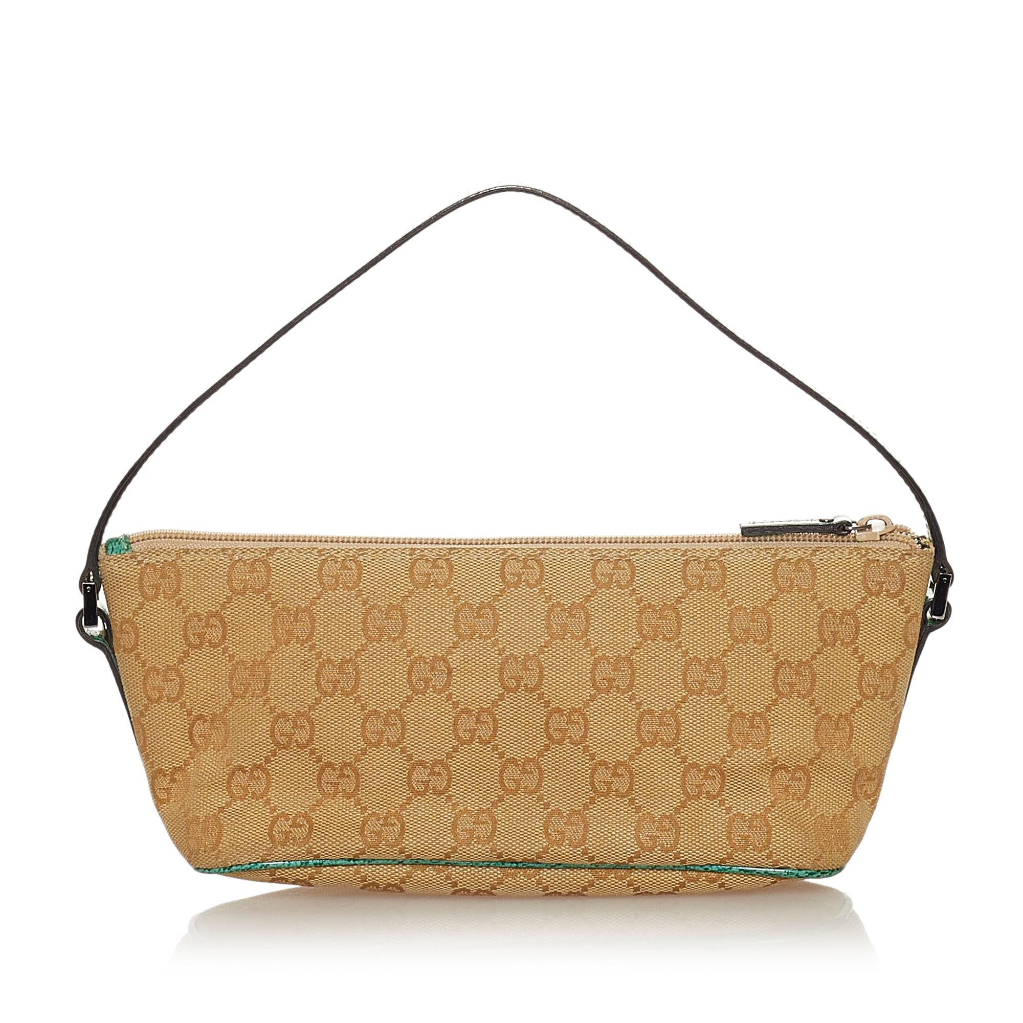 Gucci Gucci Canvas Boat Baguette (SHG-27207)