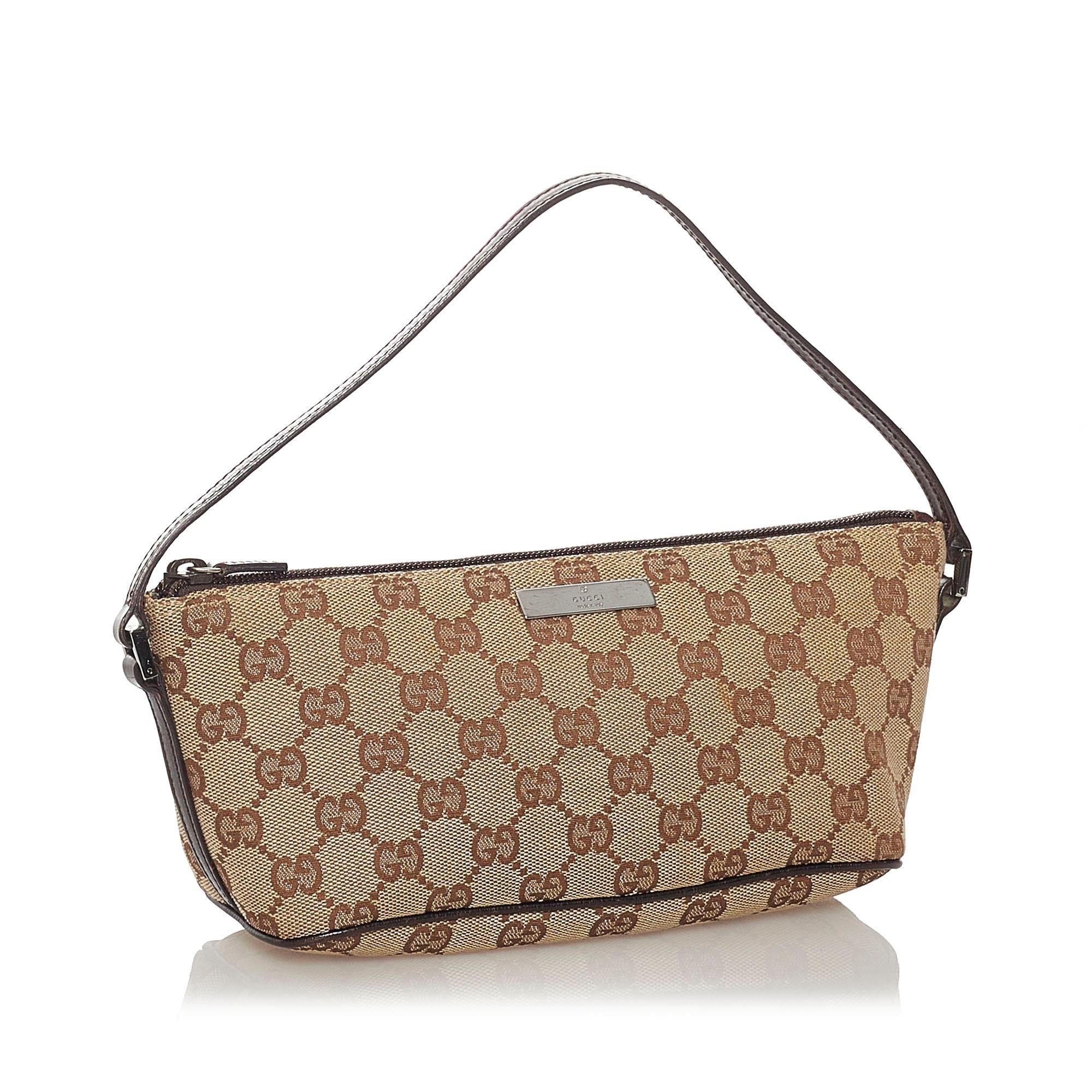 Gucci Gucci Canvas Boat Baguette (SHG-27260)