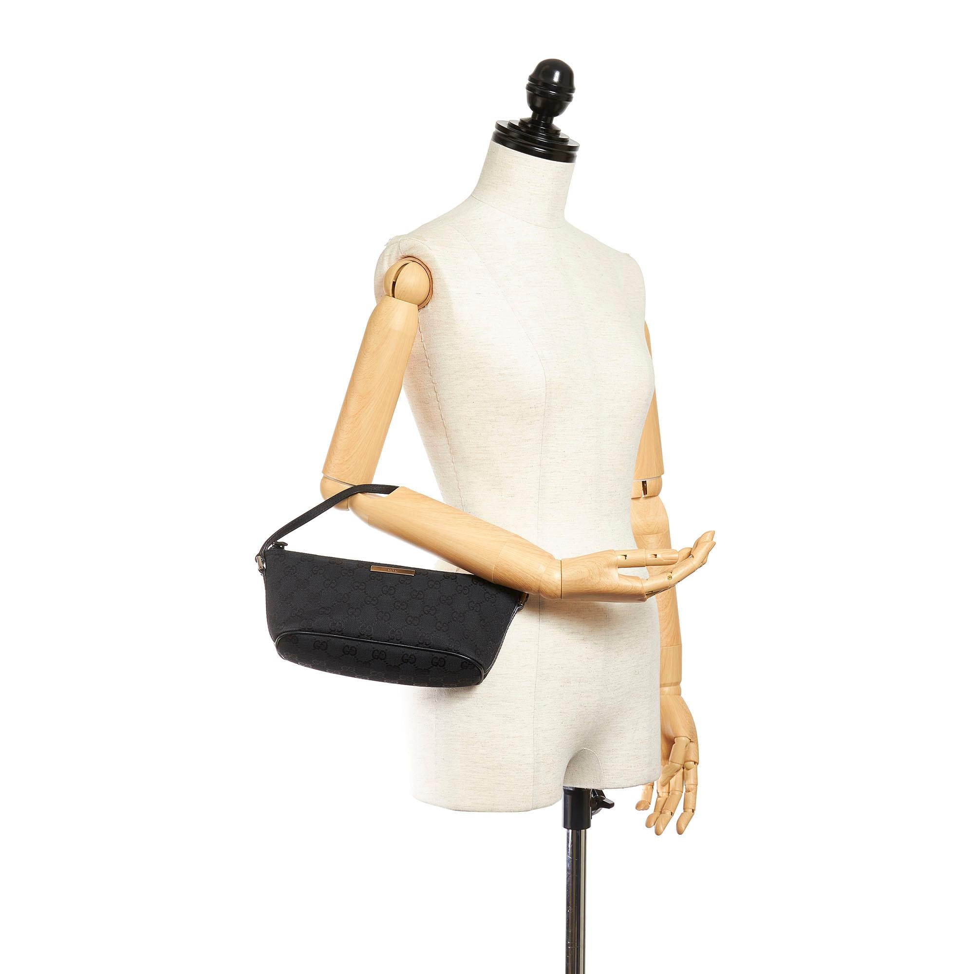 Gucci Gucci Canvas Boat Baguette (SHG-28064)