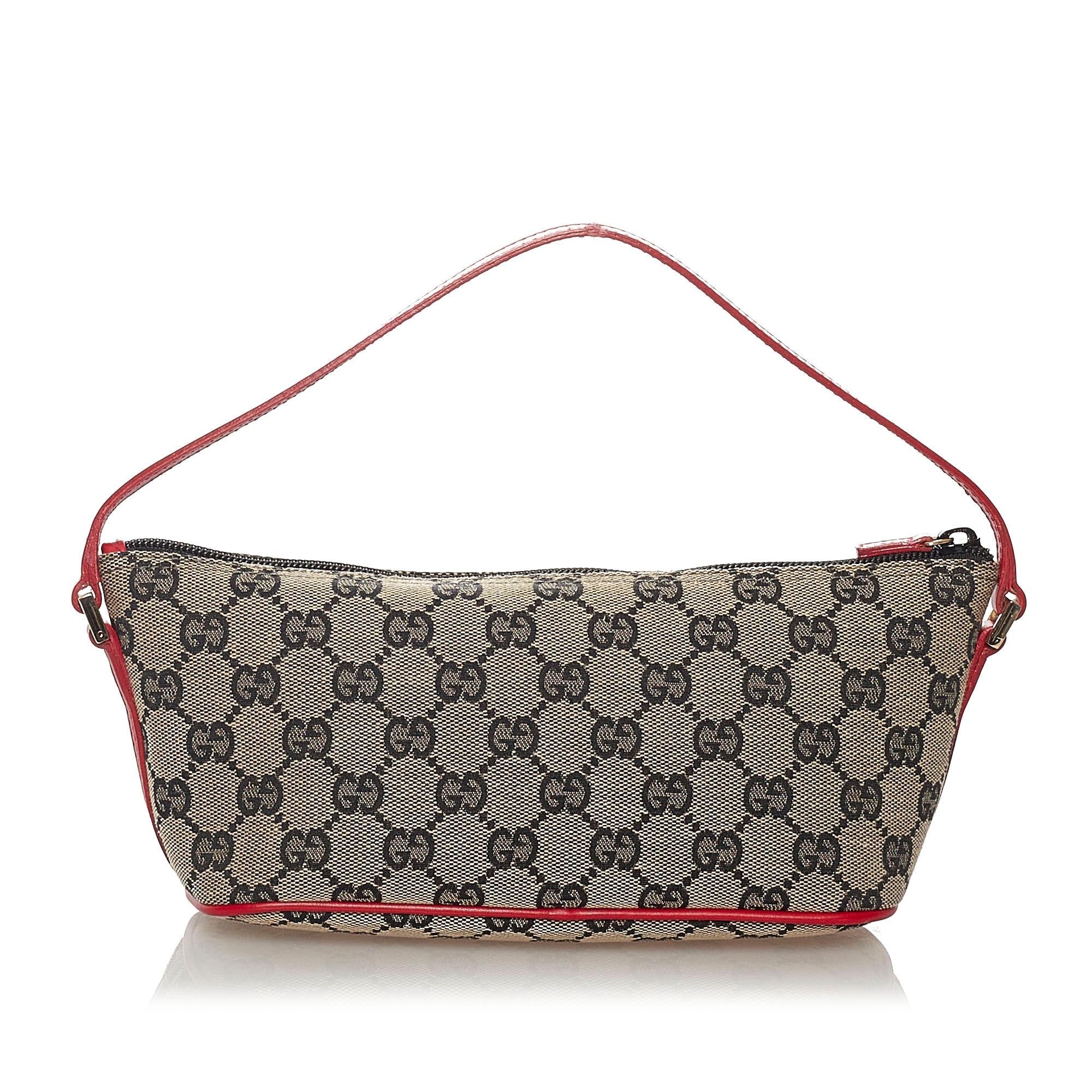 Gucci Gucci Canvas Boat Baguette (SHG-27261)
