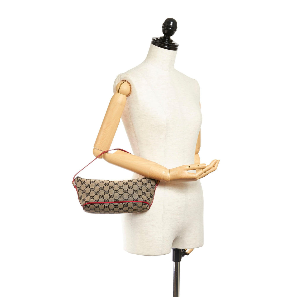 Gucci Gucci Canvas Boat Baguette (SHG-27261)