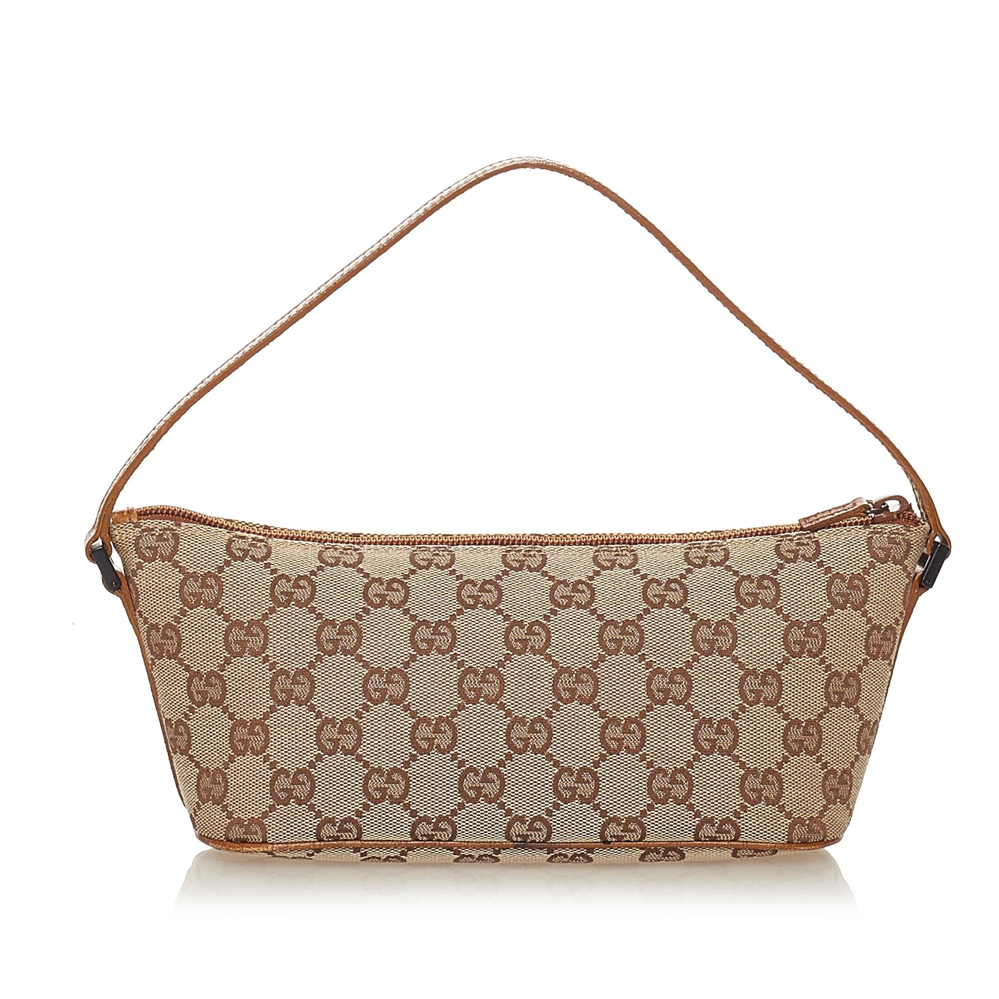 Gucci Gucci Canvas Boat Baguette (SHG-27593)