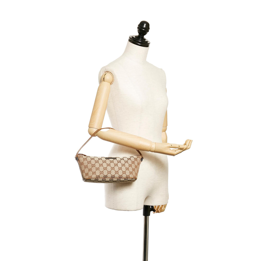 Gucci Gucci Canvas Boat Baguette (SHG-27593)