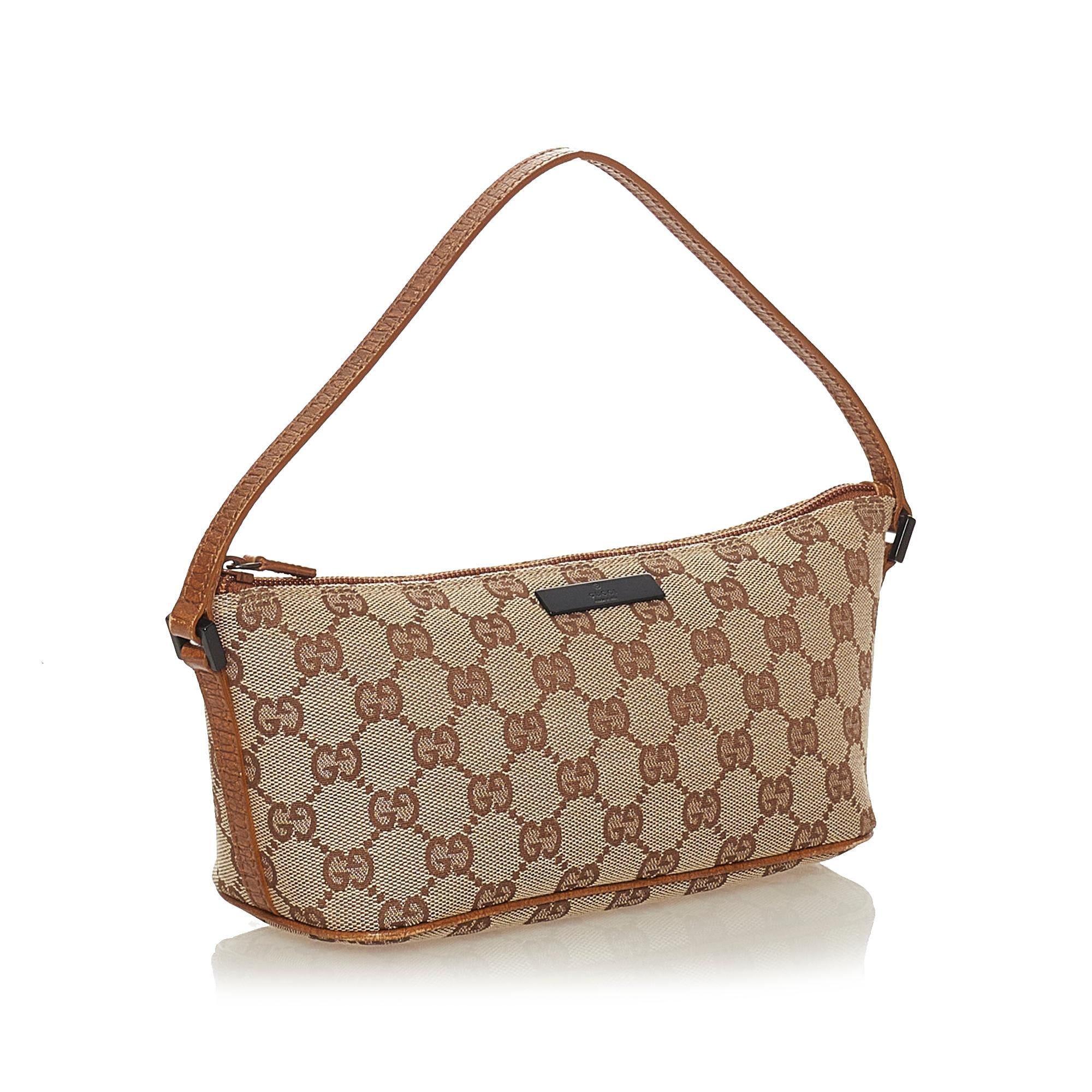 Gucci Gucci Canvas Boat Baguette (SHG-27593)