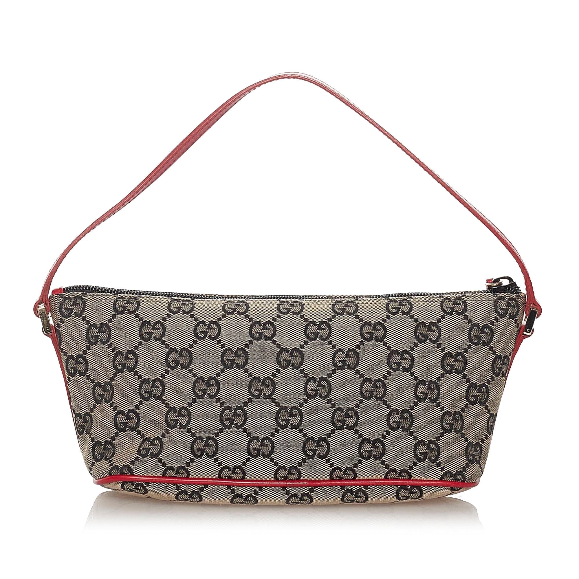 Gucci Gucci Canvas Boat Baguette (SHG-27764)