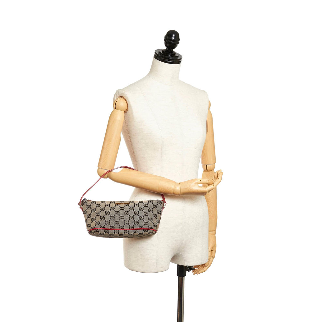 Gucci Gucci Canvas Boat Baguette (SHG-27764)