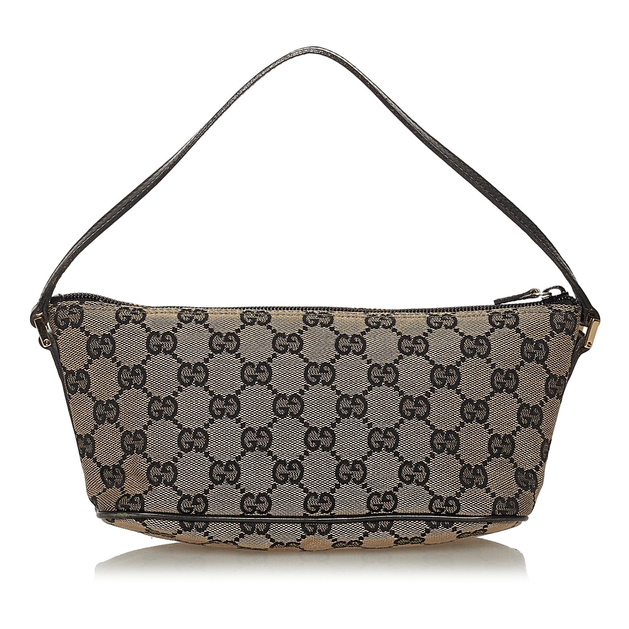 Gucci Gucci Canvas Boat Baguette (SHG-28325)