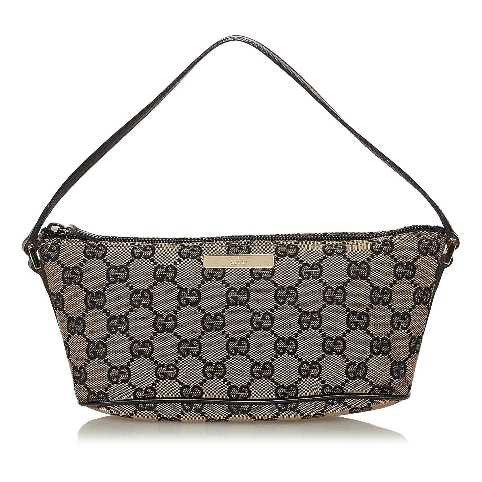 Gucci Gucci Canvas Boat Baguette (SHG-28325)